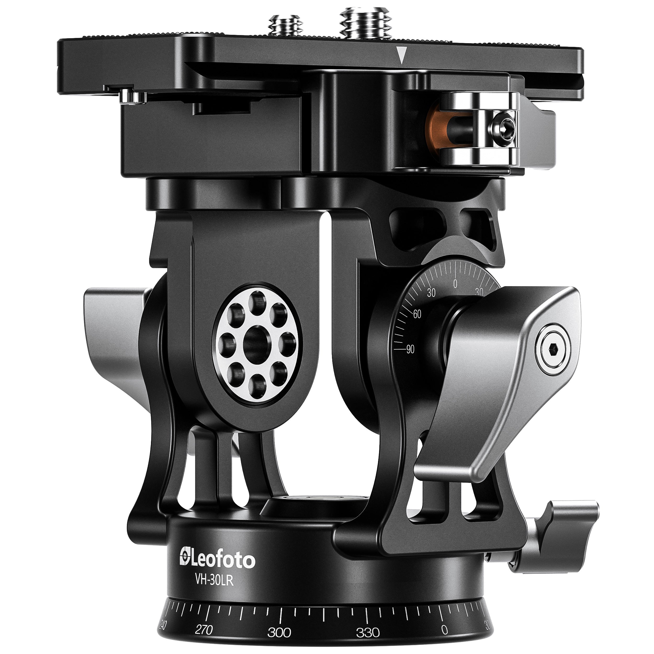 Leofoto VH-30LR Two-Way Tele Lens Head | Arca Compatible Lever Clamp