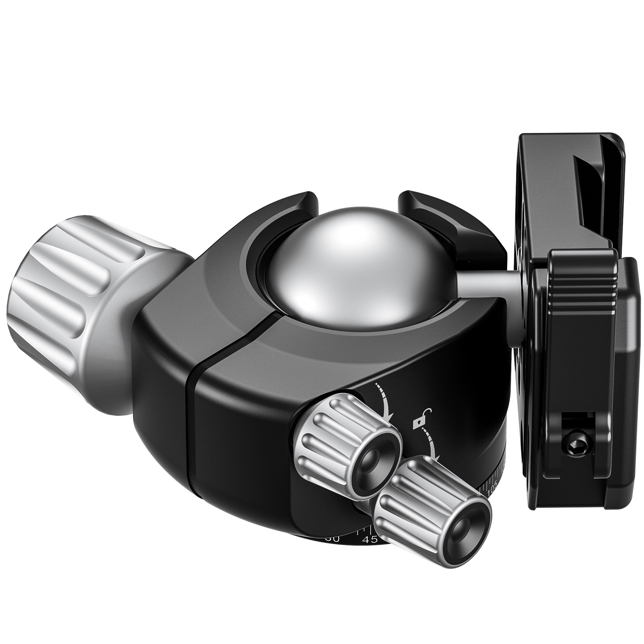 Leofoto LH-LSC Lever-Release Hybrid Clamp Ball Head for Shooting/Hunting