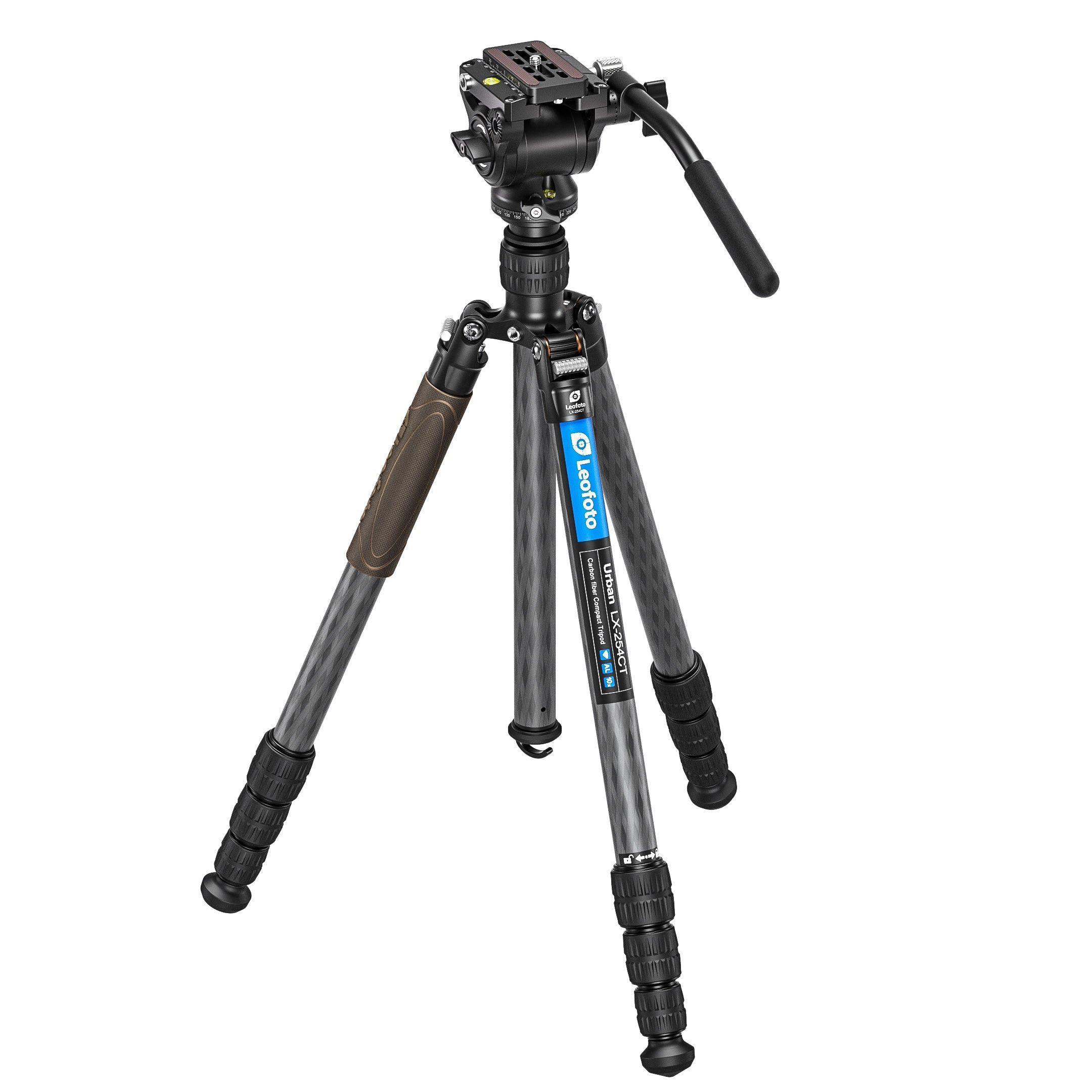 レオパ 
爬虫類　飼育用品 Leofoto LX-254CT+BV-5B Reversible Travel Tripod + Bino Fluid Head Kit
