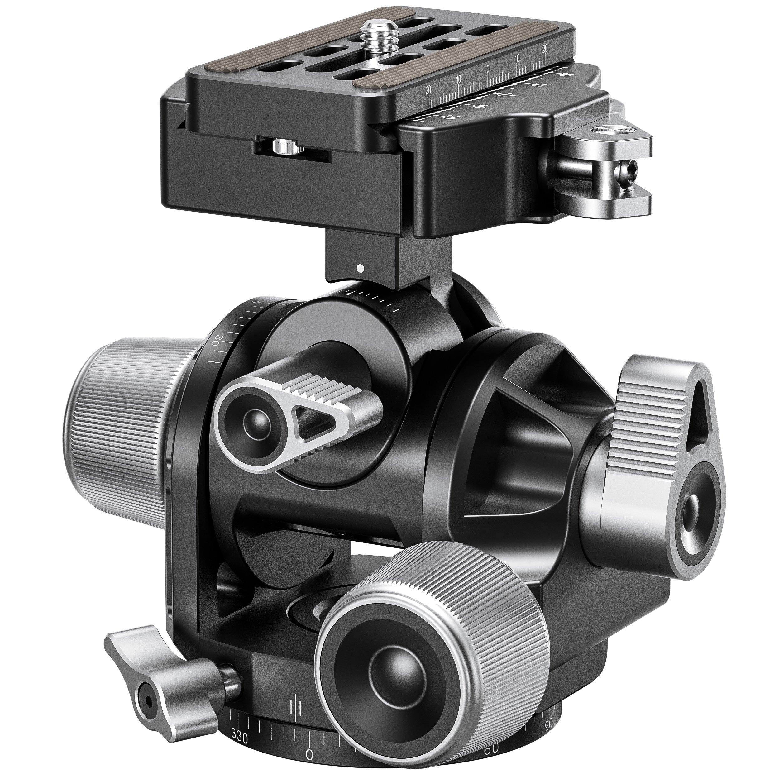 Leofoto G4-LR Four Way Geared Head with Lever Release Clamp