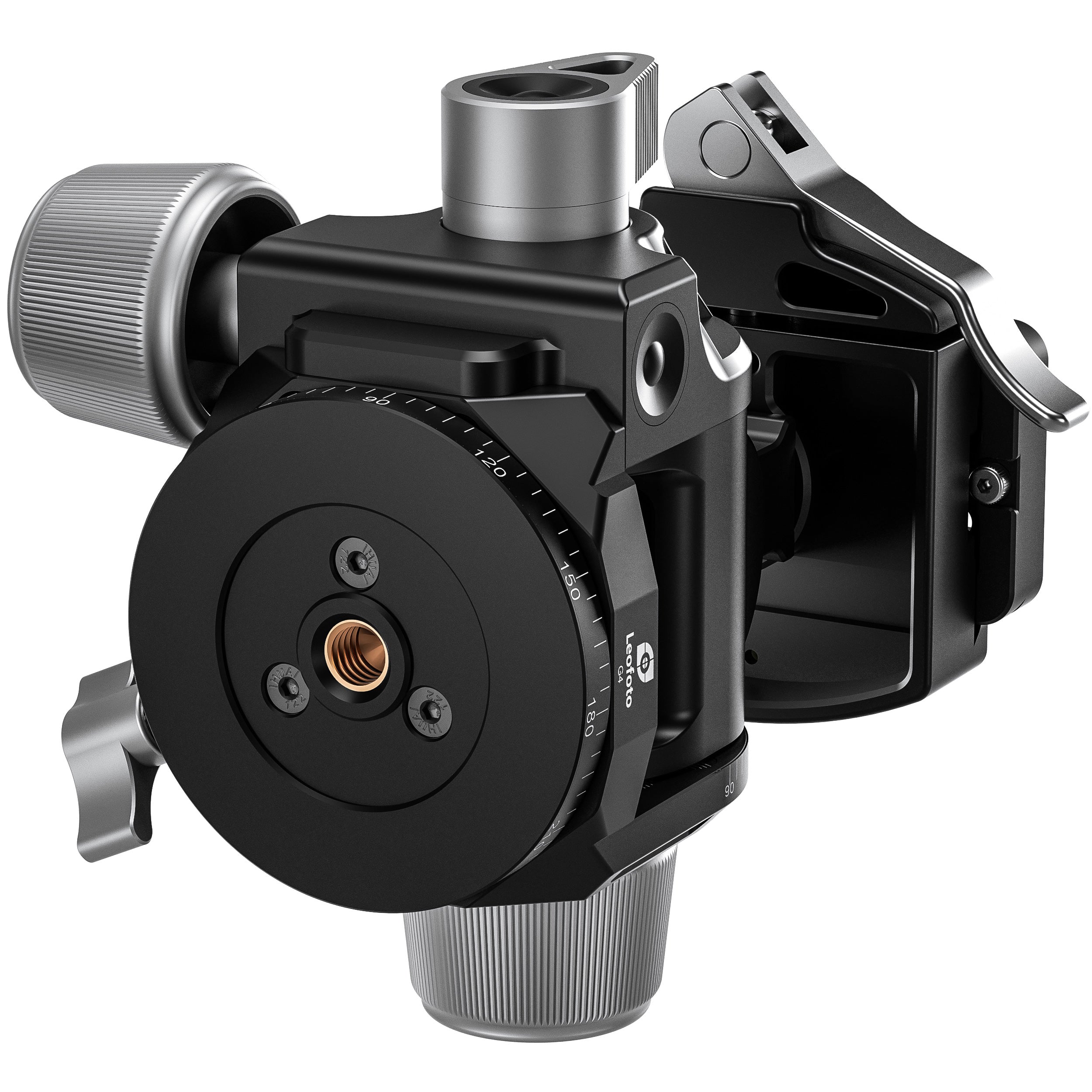 Leofoto G4-LR Four Way Geared Head with Lever Release Clamp | Arca Compatible