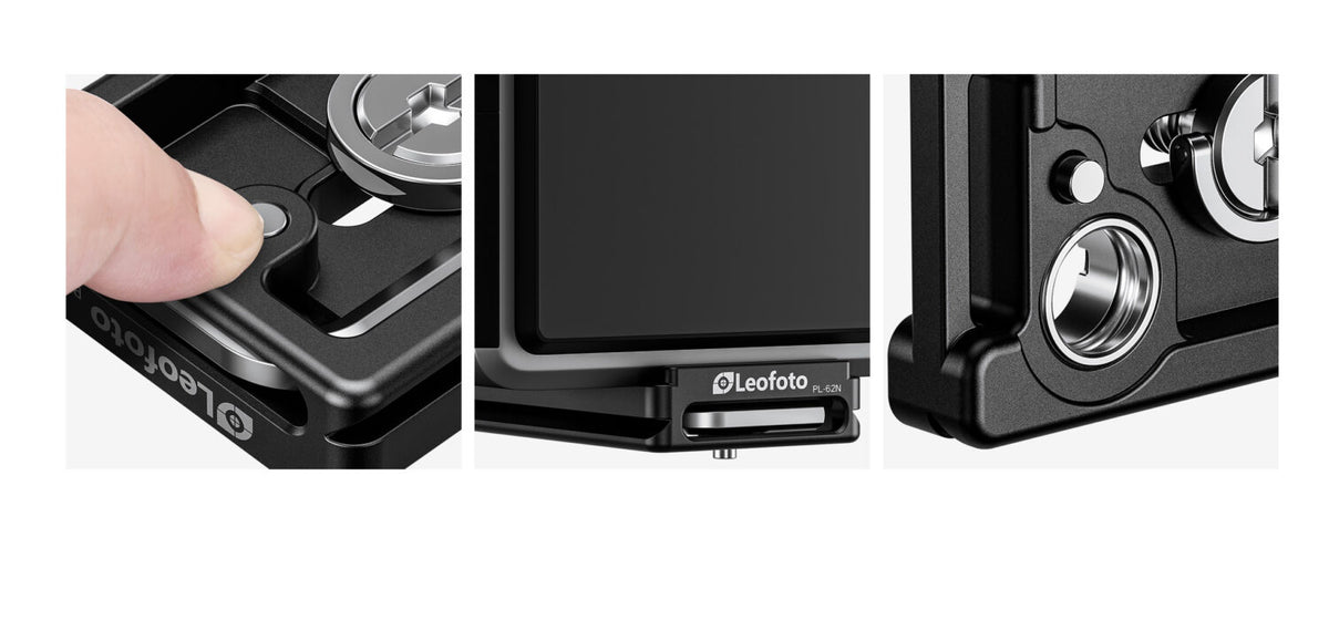 Leofoto PL-62N (62mm) / PL-80N (80mm) Universal Lens Plate – ARCA Compatible with QD Socket & Magnetic Tool Storage