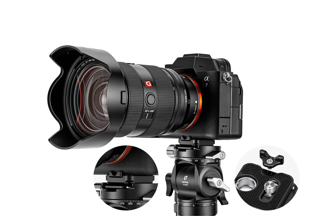Leofoto QP-38P 38mm Quick Release Plate | Four-Sided Arca-Style Interface | Quick Detach Socket