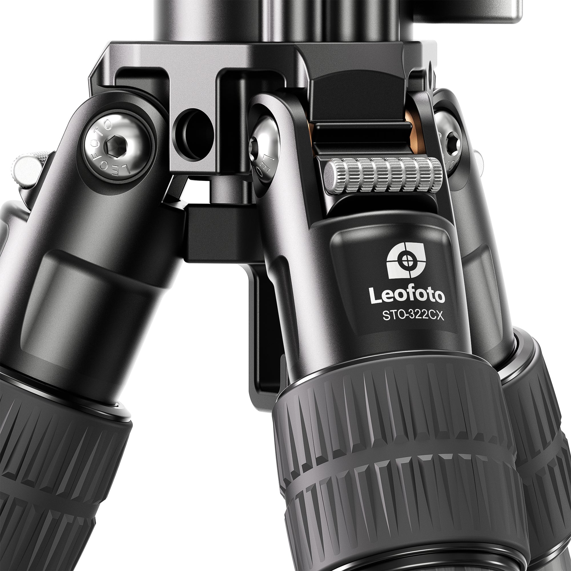 Leofoto STO-322CX Inverted Outdoors Series Carbon Fiber Tripod with Integrated Lever-Control Ballhead | Leg Tube Diameter: 32/36 mm