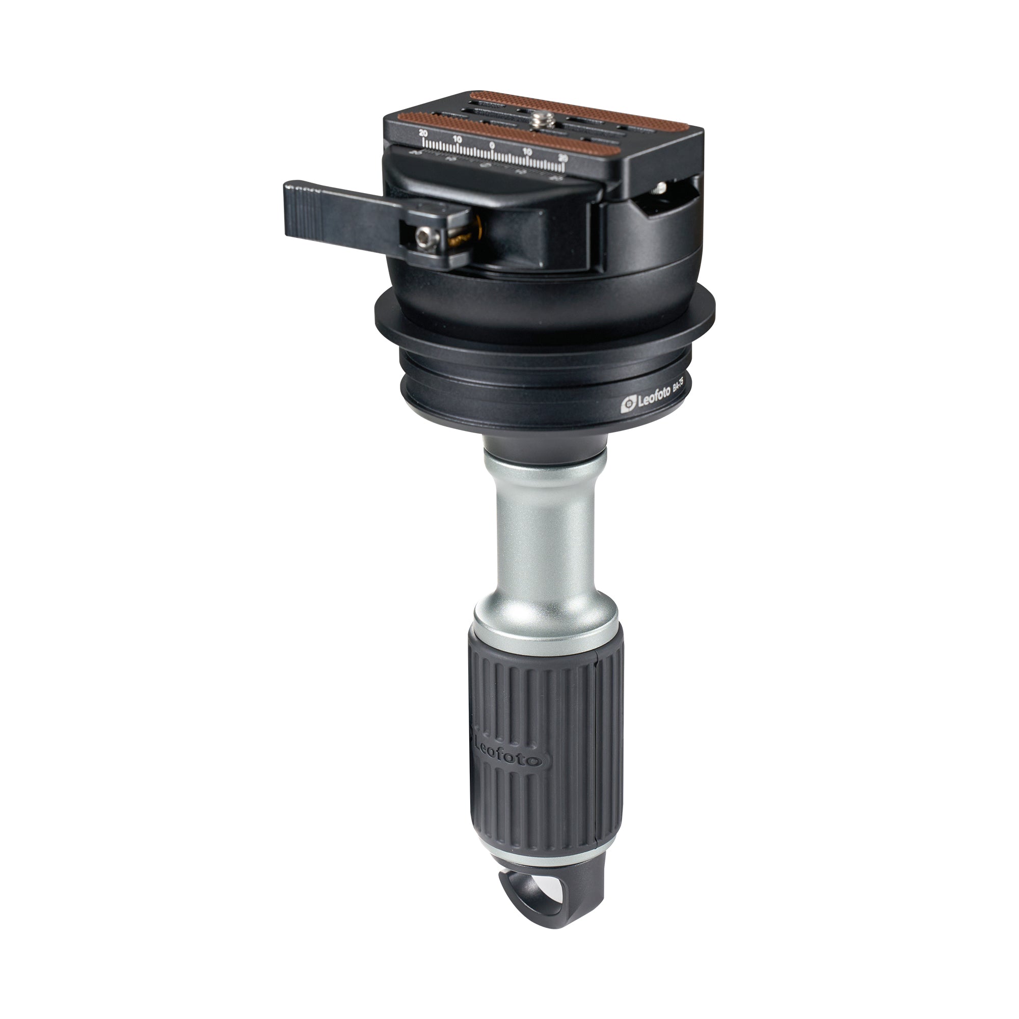 Leofoto YB-75LRC Leveling Head + BA-75 Half-Bowl Adapter for 75mm Bowl | Arca + Picatinny Hybrid Lever-Release Clamp