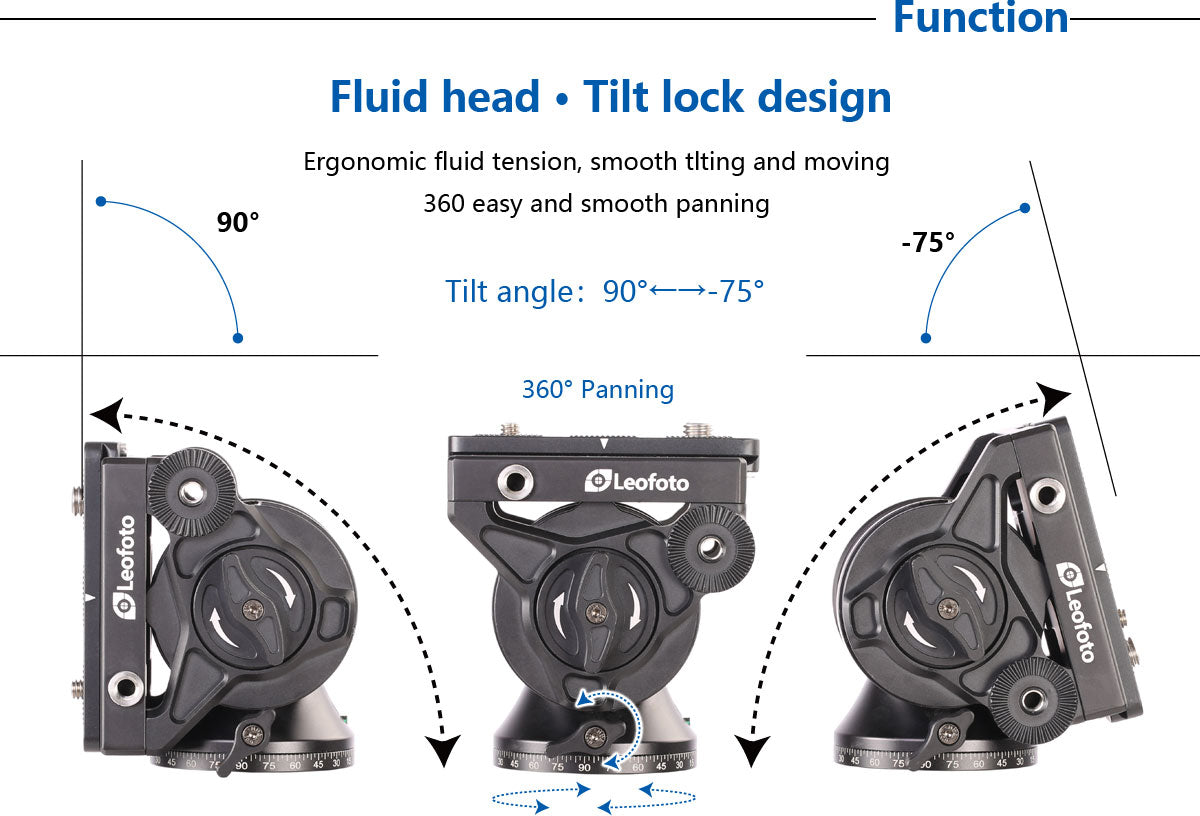 Leofoto BV-10M Fluid Video Head - Manfrotto Standard