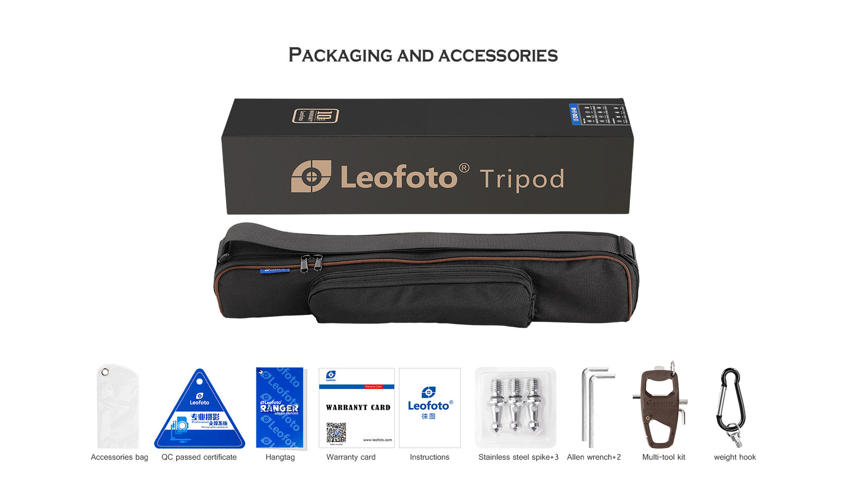 Leofoto LS-225C+LH-25 Ranger Series Tripod Set