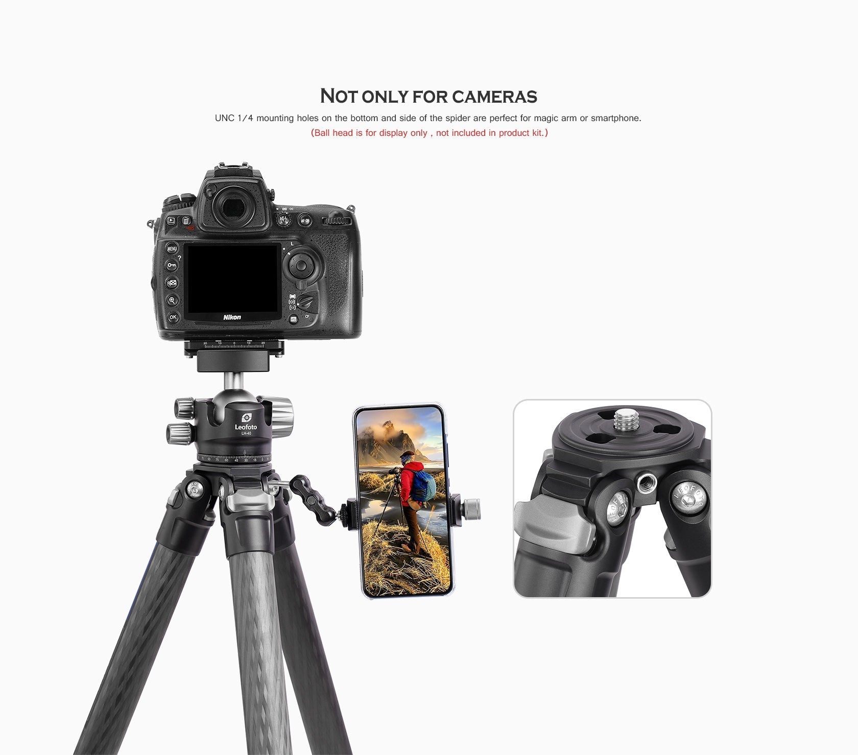 Leofoto LS-365C Professional Light Weight Carbon Fiber Tripod Kit