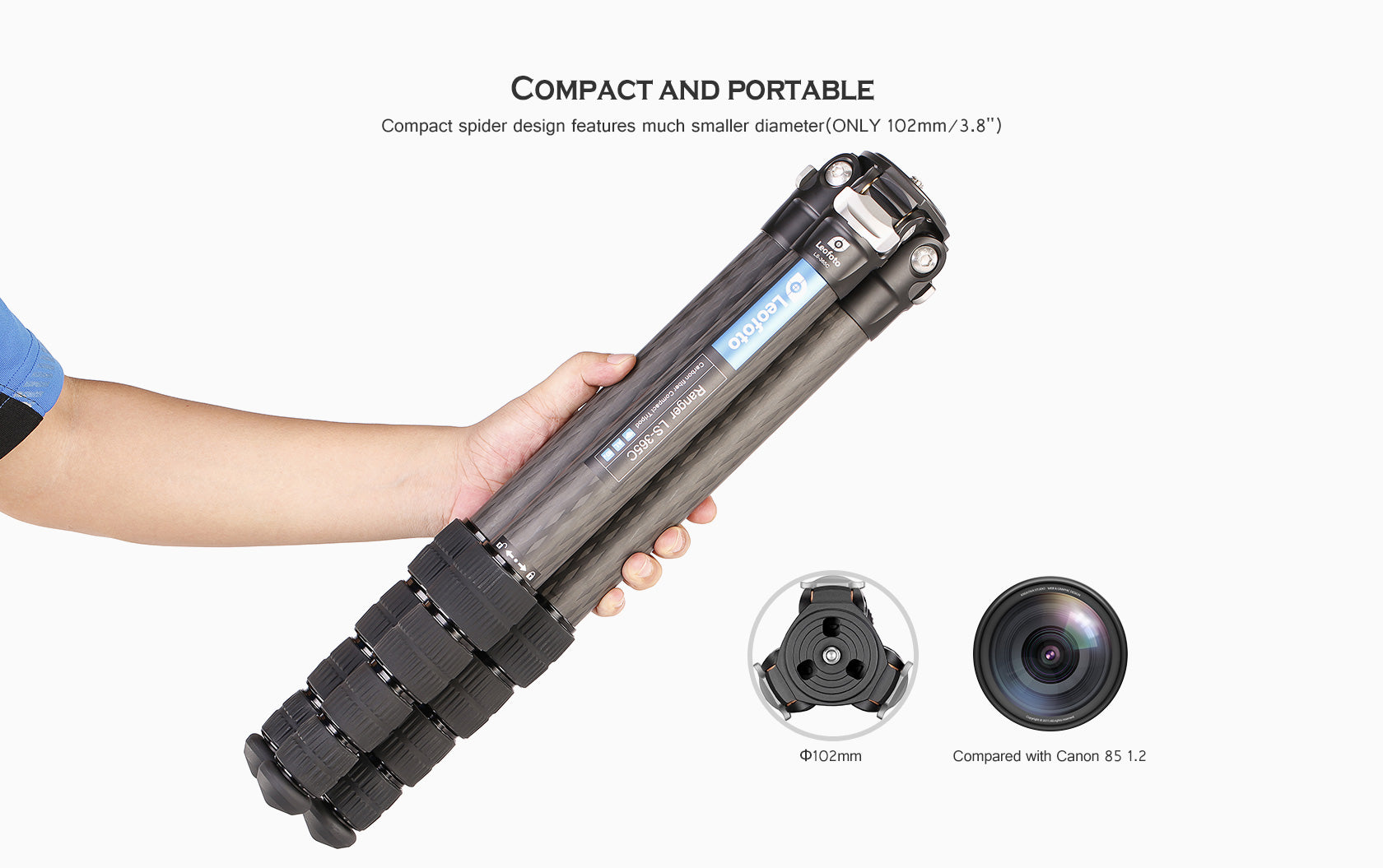 Leofoto LS-365C Professional Light Weight Carbon Fiber Tripod Kit