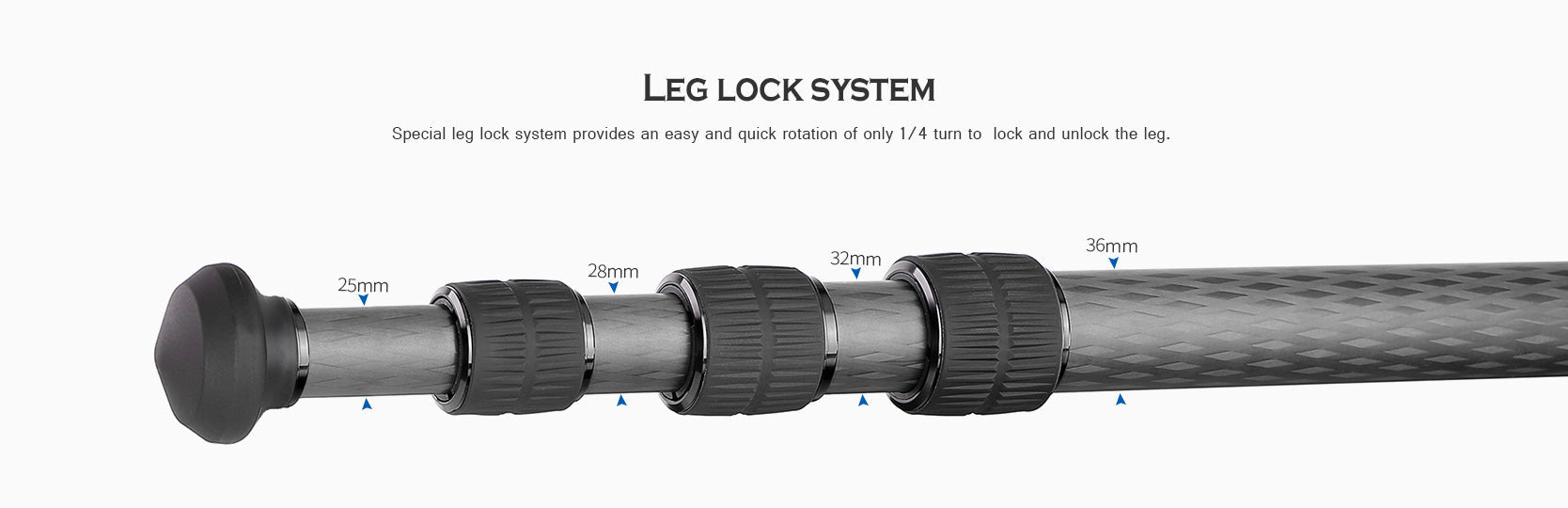 Leofoto LM-364C X Version Tripod with 75mm Bowl+Platform