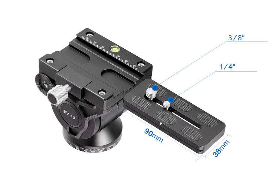 Leofoto LS-284CEX Tripod with Integrated Leveling Base + BV-10 Fluid Head Set