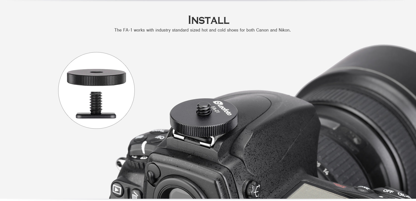 Leofoto Multipurpose Clamp Kit FA-01+ MBC-18 + PC-90II Mini Ballhead with Phone Clamp and Hot Shoe for Camera