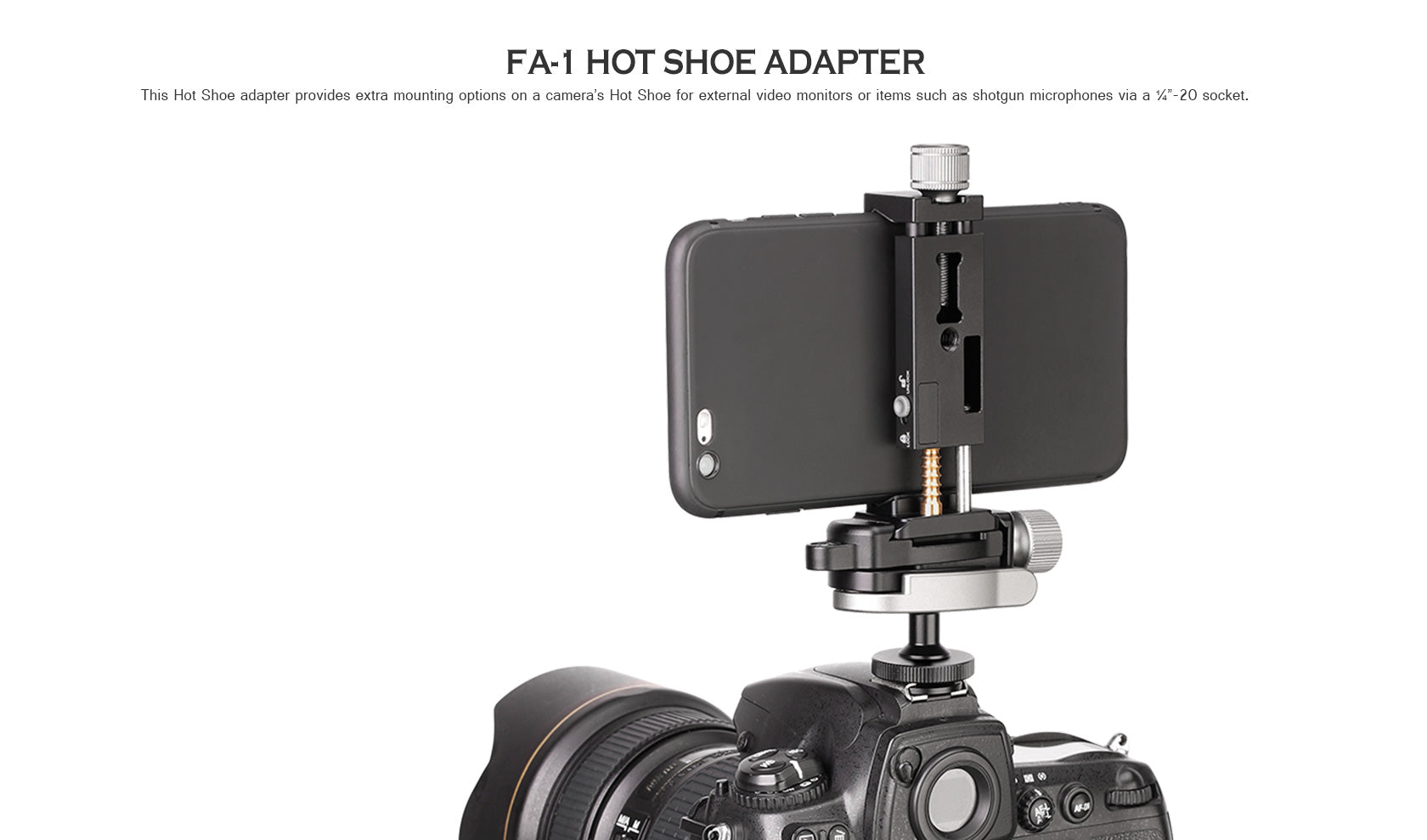 Leofoto Multipurpose Clamp Kit FA-01+ MBC-18 + PC-90II Mini Ballhead with Phone Clamp and Hot Shoe for Camera