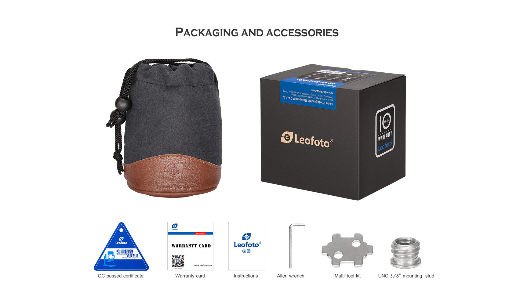 Leofoto LH-40LR Ball Head with LR-50 Lever Release Clamp | Arca Compatible