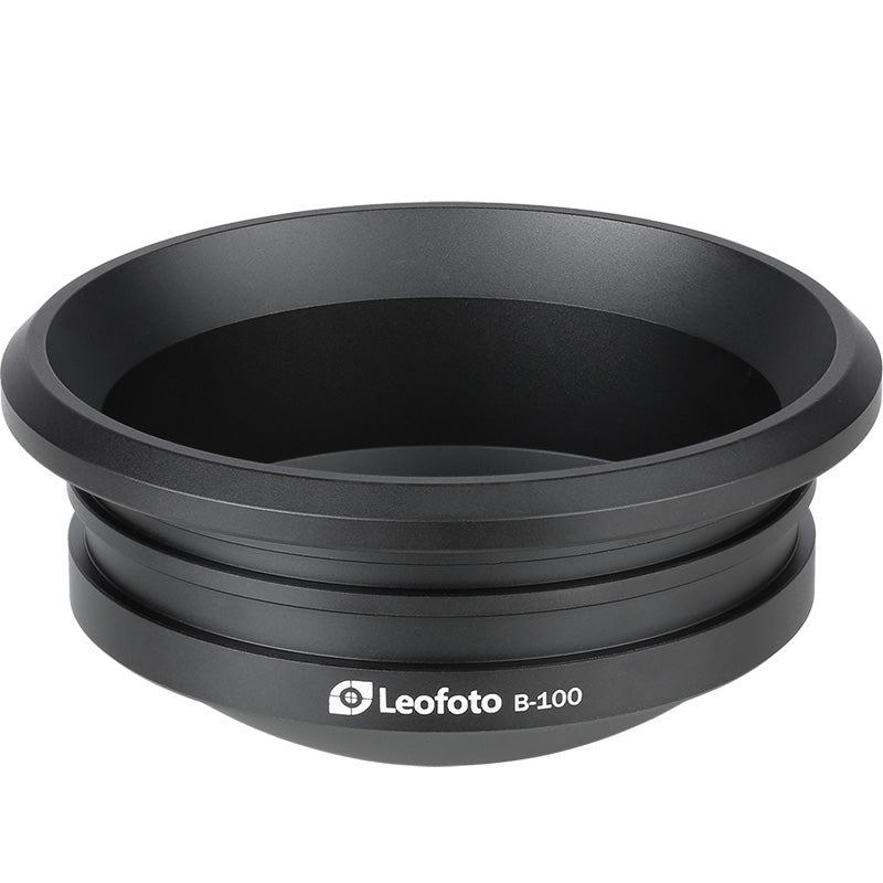 Leofoto BA-100 100mm Half-Bowl Video Head Adapter for Gitzo 5 series and Leofoto LM/N-4 series