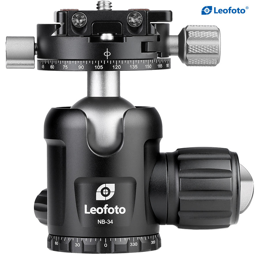 Leofoto NB-34 Pro Panning Ball Head with 360° Panning Clamp | Arca Com