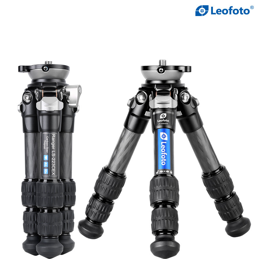 Leofoto LS-223CEX Table/Ground Mini Tripod with Integrated Leveling Base