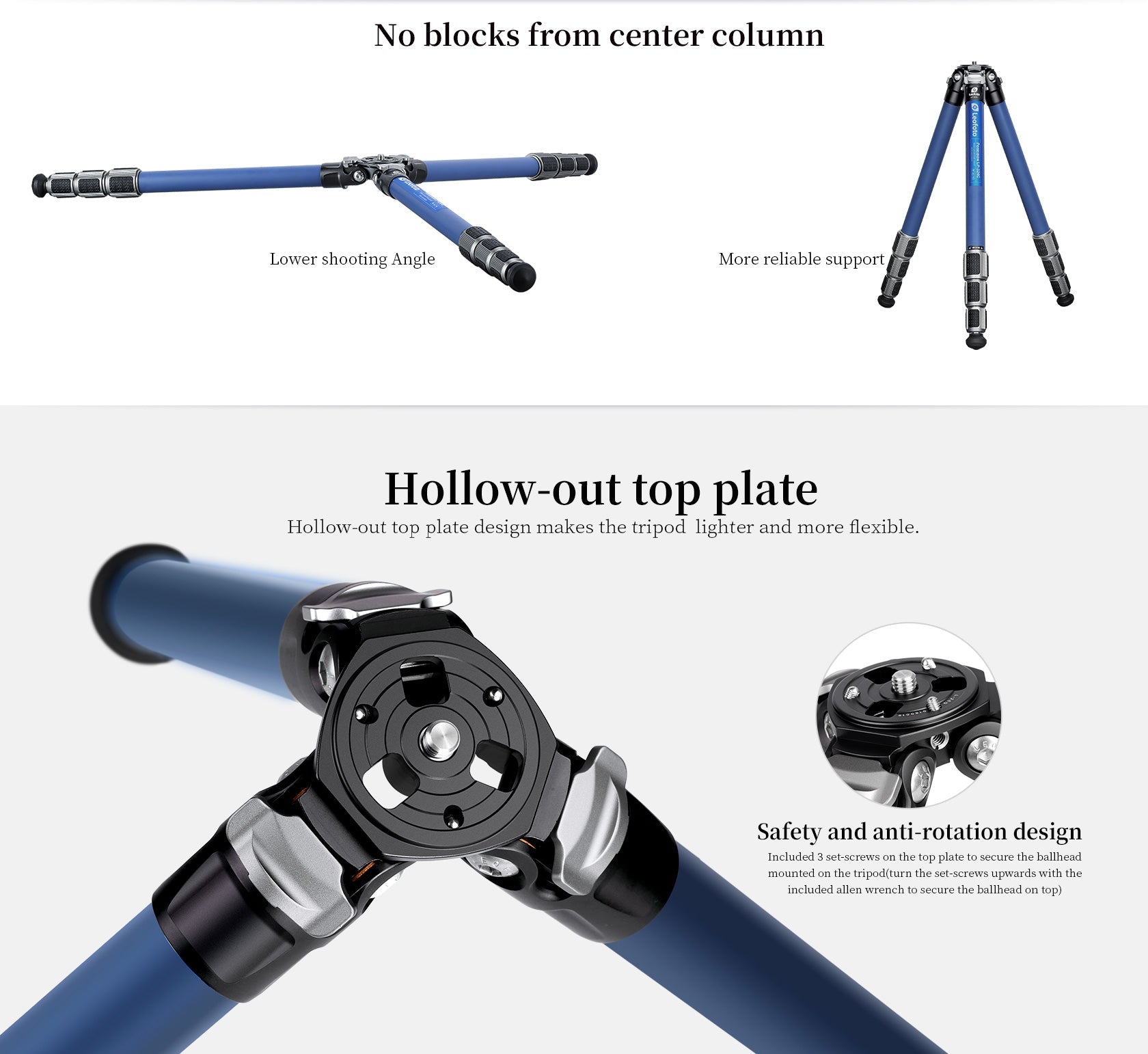 Leofoto LP-324C+LH-40 Poseidon Ocean Tripod with Ballhead | Anti-Corrosion with Titanium Foot Spike