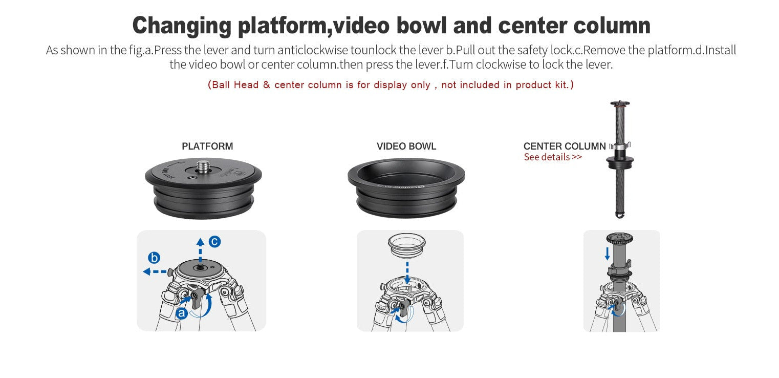 Leofoto SO-322CX Inverted Outdoors Series Carbon Fiber Tripod with 75mm Bowl + Platform