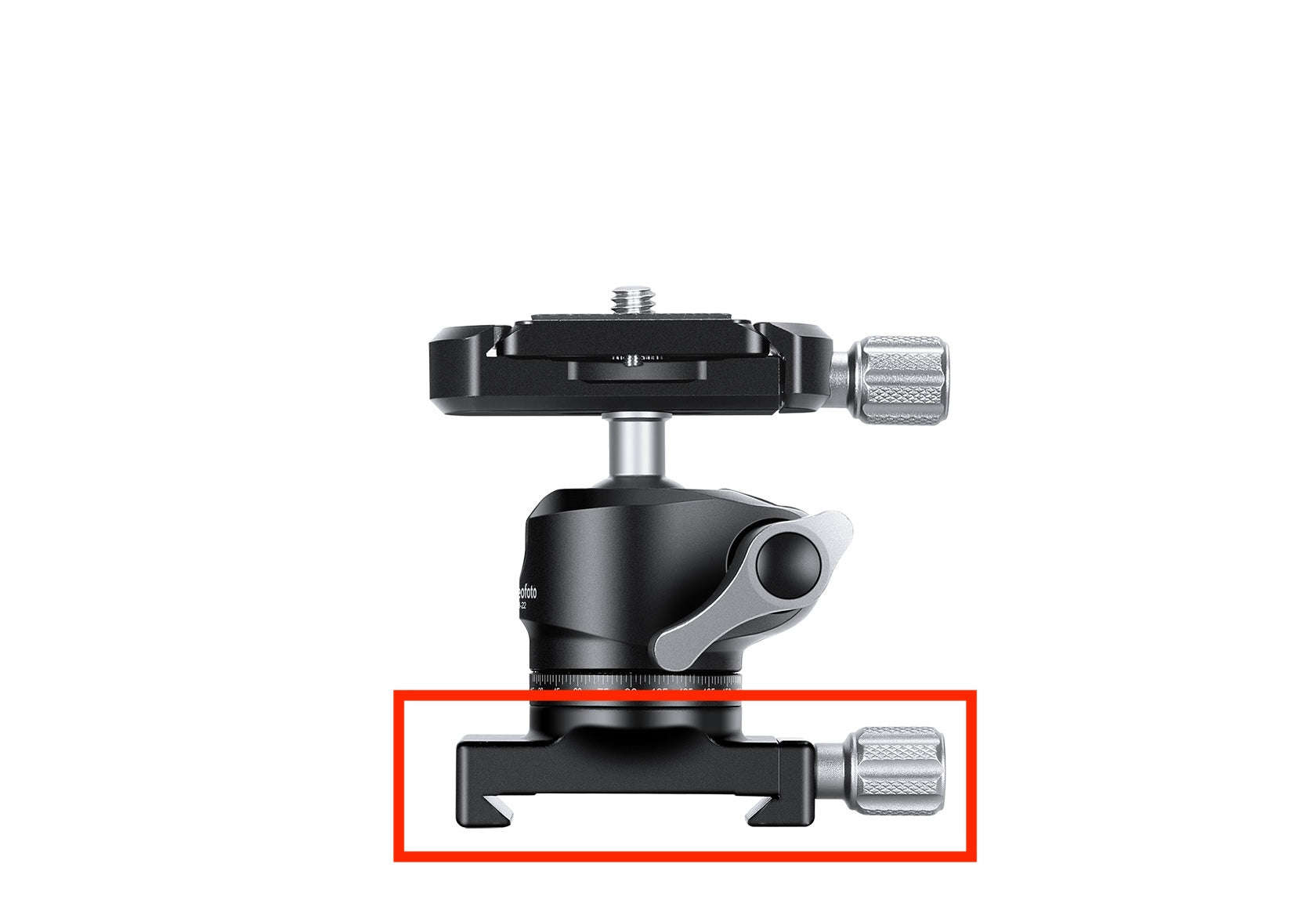 Leofoto DC-22M | LH-22 Arca-Compatible Rail Connector Clamp