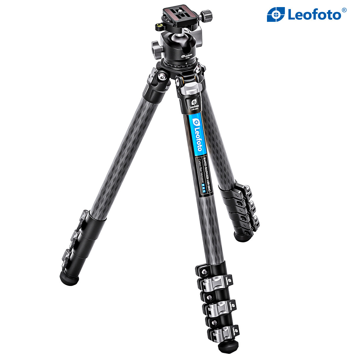 Leofoto LSR-284C+LH-30 Ranger Series Tripod with Ballhead | Flip Leg Lock Ver.