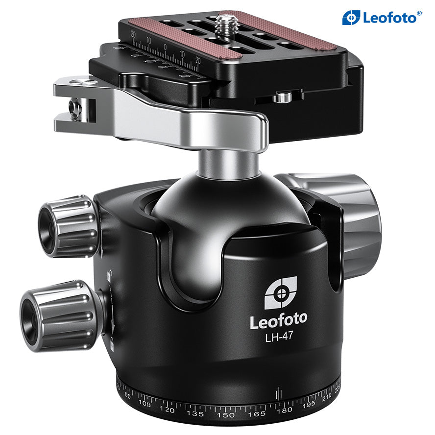 Leofoto LH-47LR Ball Head with LR-60 Lever Release Clamp | Arca Compat