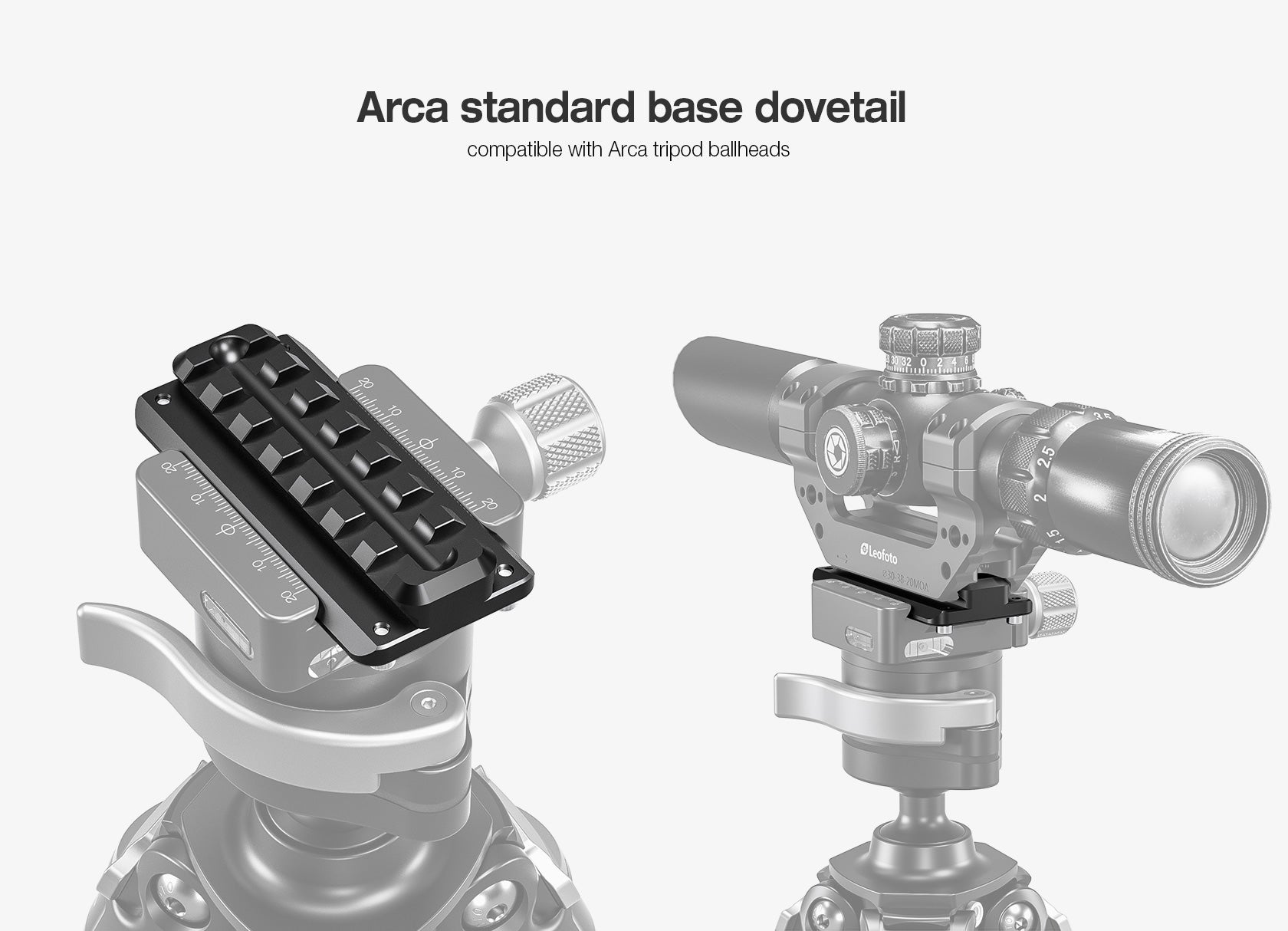 Leofoto GSA-80 / GSA-180 | Arca + Picatinny Rail