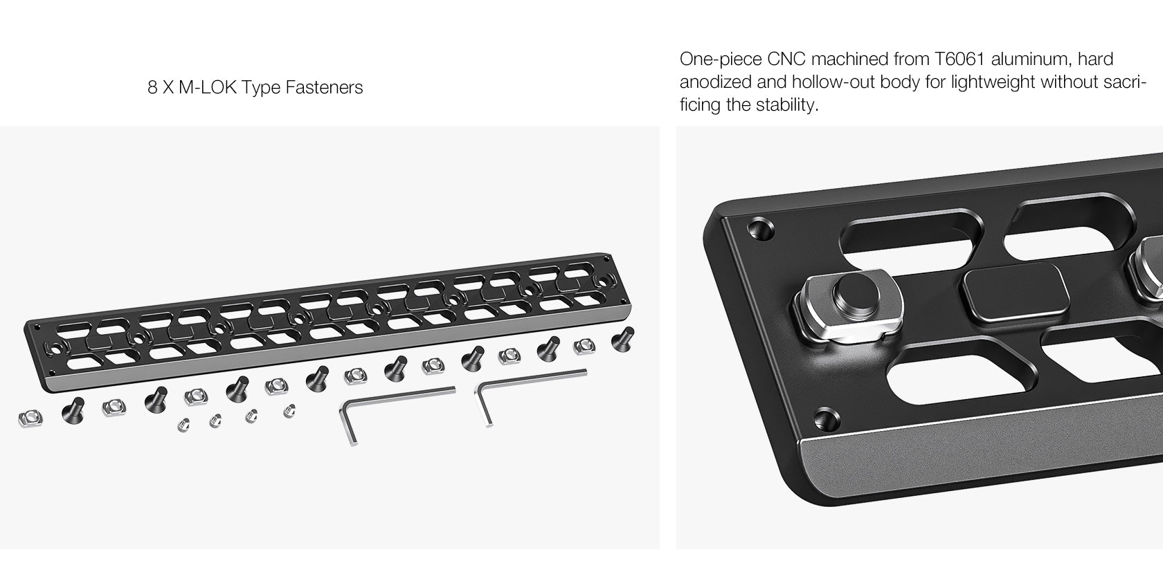 Leofoto GSP-80 / GSP-140 / GSP-240 / GSP-300 M-LOK QR Plates | Arca