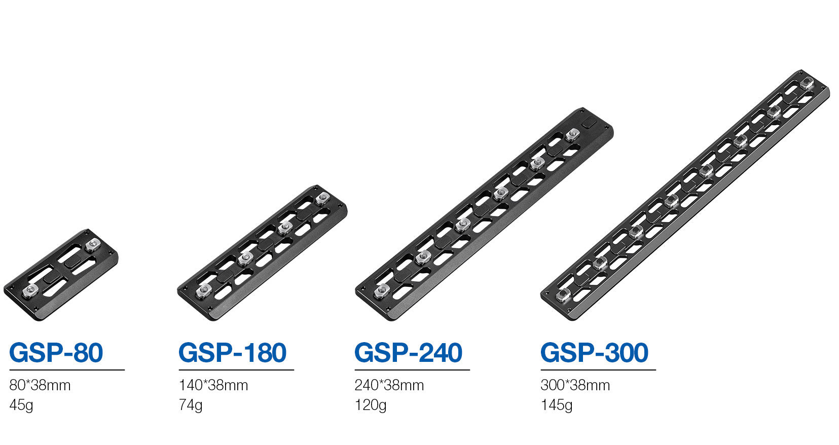 Leofoto GSP-80 / GSP-140 / GSP-240 / GSP-300 M-LOK QR Plates | Arca