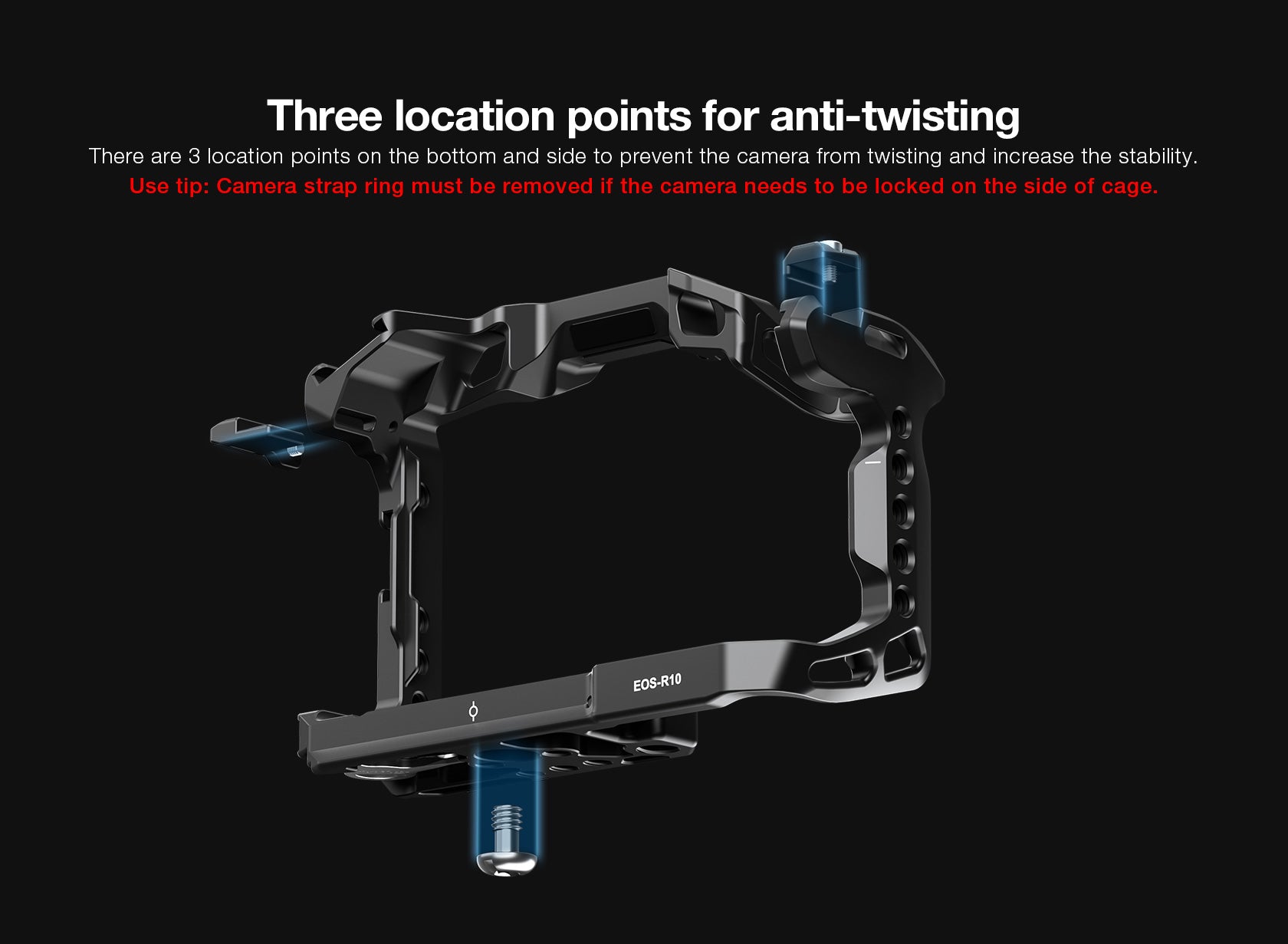 Leofoto EOS-R10 Custom Cage for Canon EOS-R10 Camera