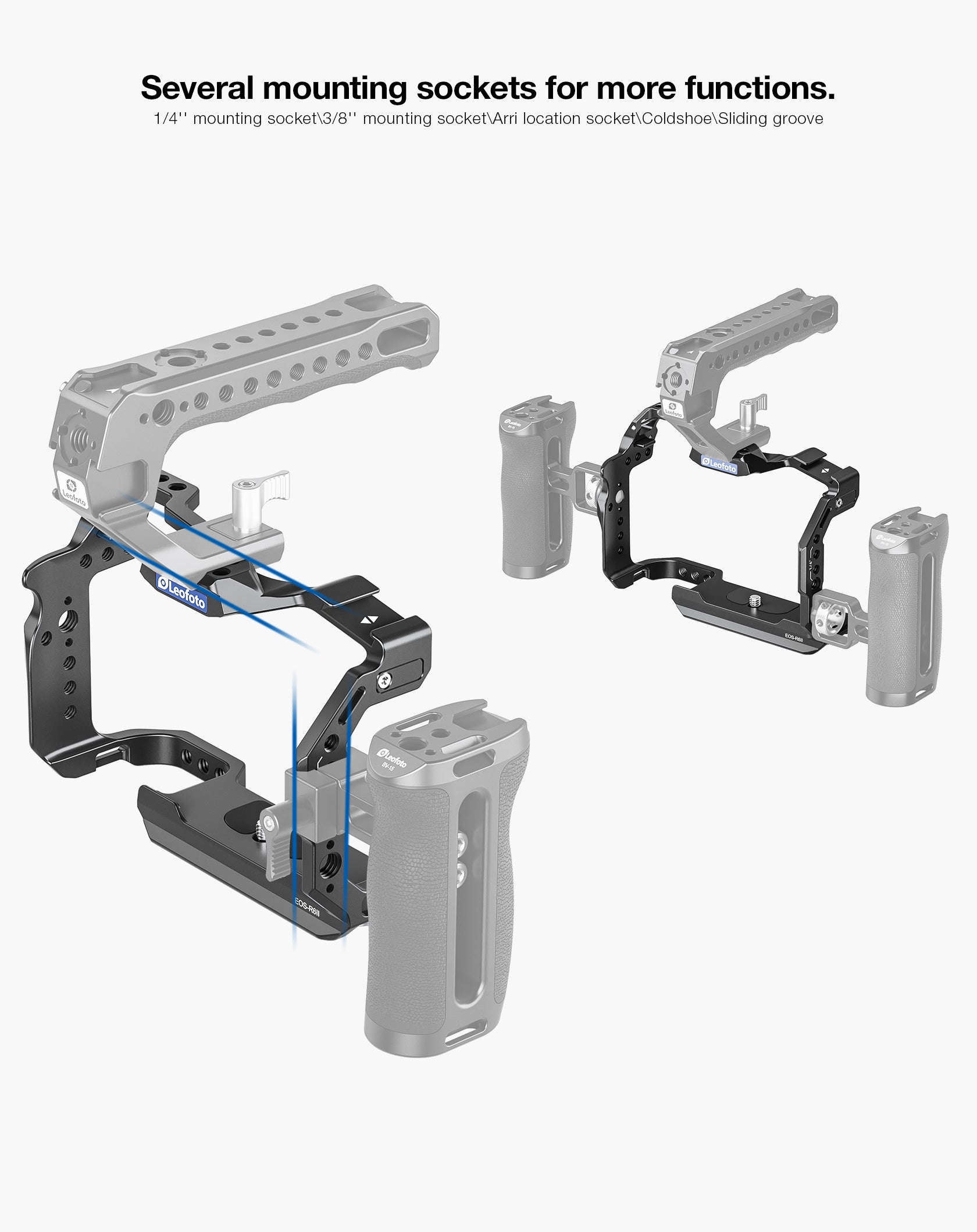 Leofoto EOS-R6II Custom Cage for Canon EOS-R6II Camera