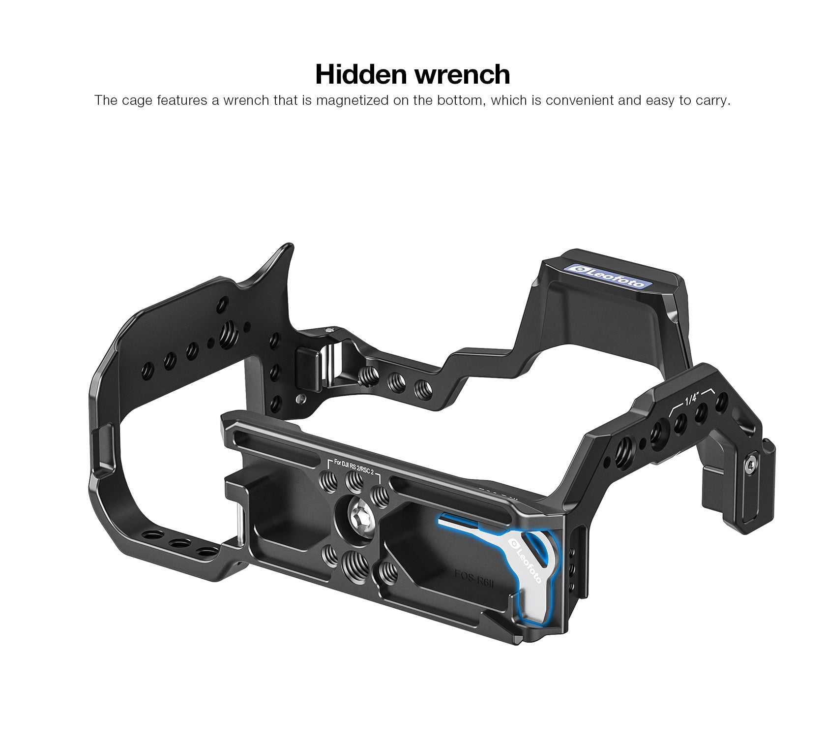 Leofoto EOS-R6II Custom Cage for Canon EOS-R6II Camera