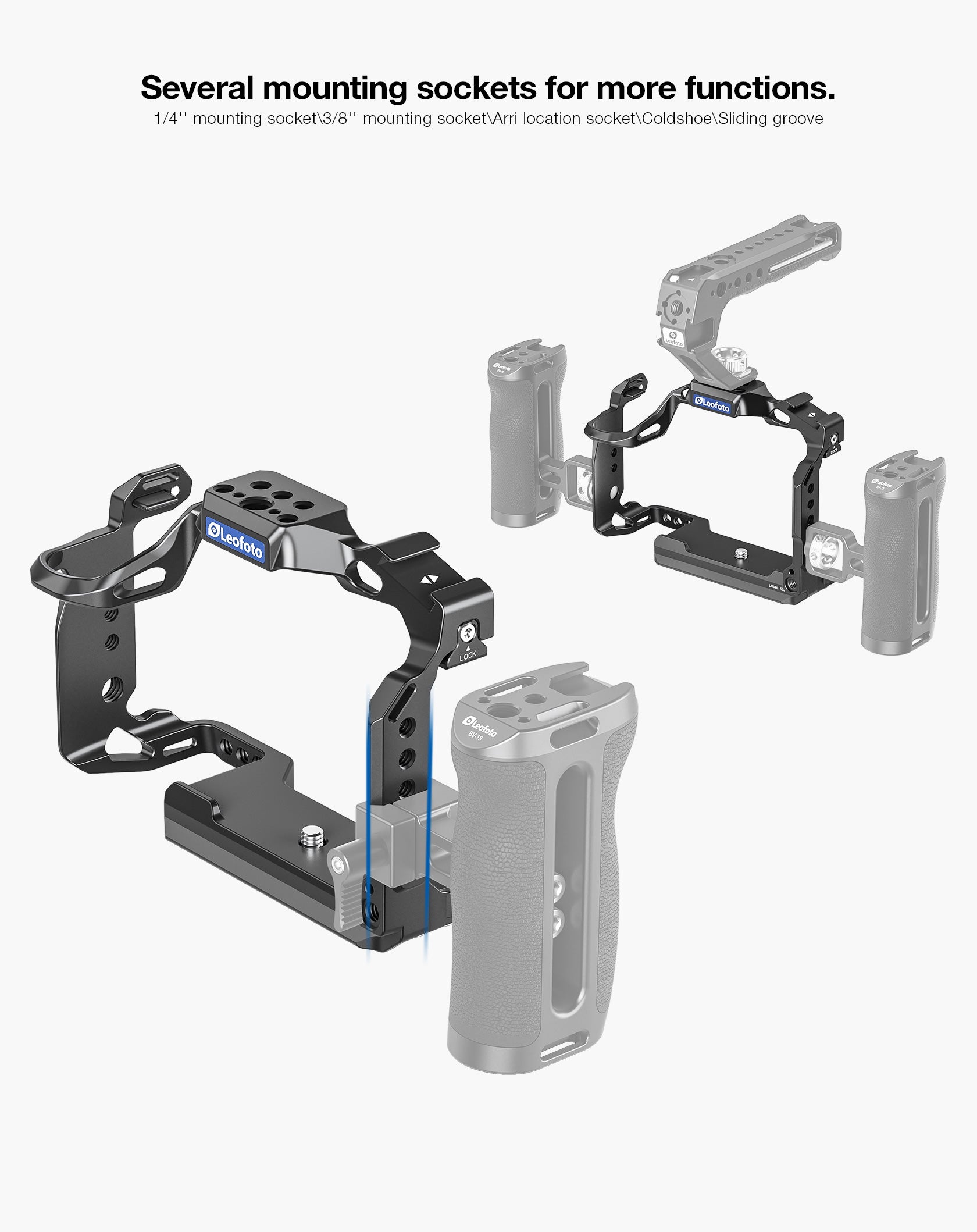 Leofoto LUMIX S5II Custom Cage for Panasonic LUMIX S5 II / S5 IIX Mirrorless Camera