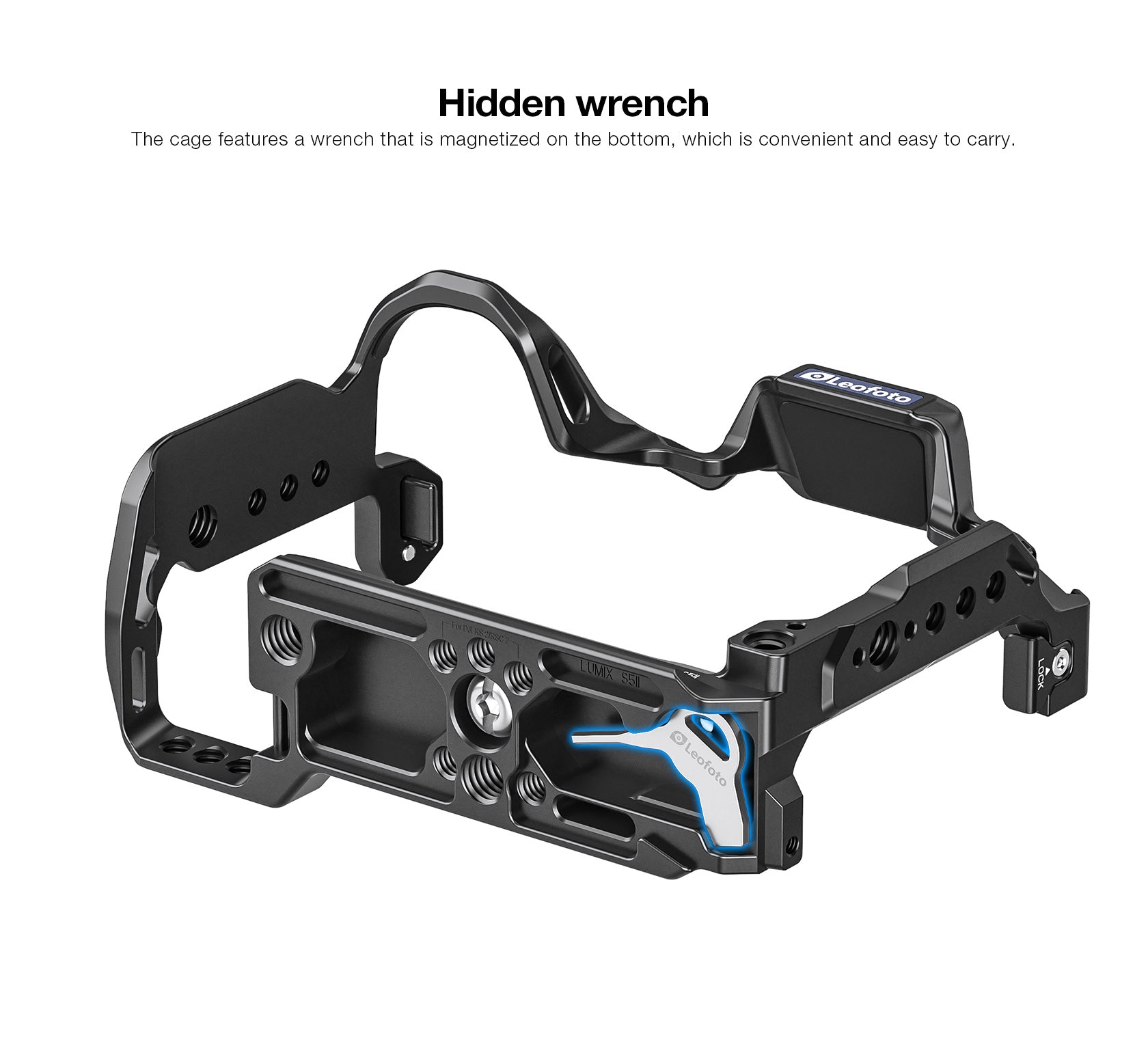 Leofoto LUMIX S5II Custom Cage for Panasonic LUMIX S5 II / S5 IIX Mirrorless Camera