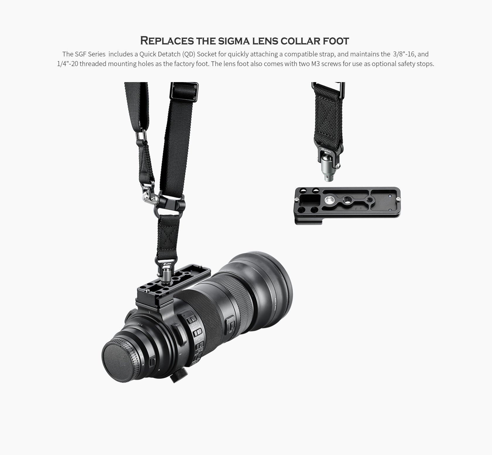 Leofoto SGF-01 Replacement Lens Foot for Sigma 150-600mm F5-6.3 S / 60-600mm F4.5-6.3 DG DN OS Sports / 70-200mm F2.8 DG OS HSM Sports