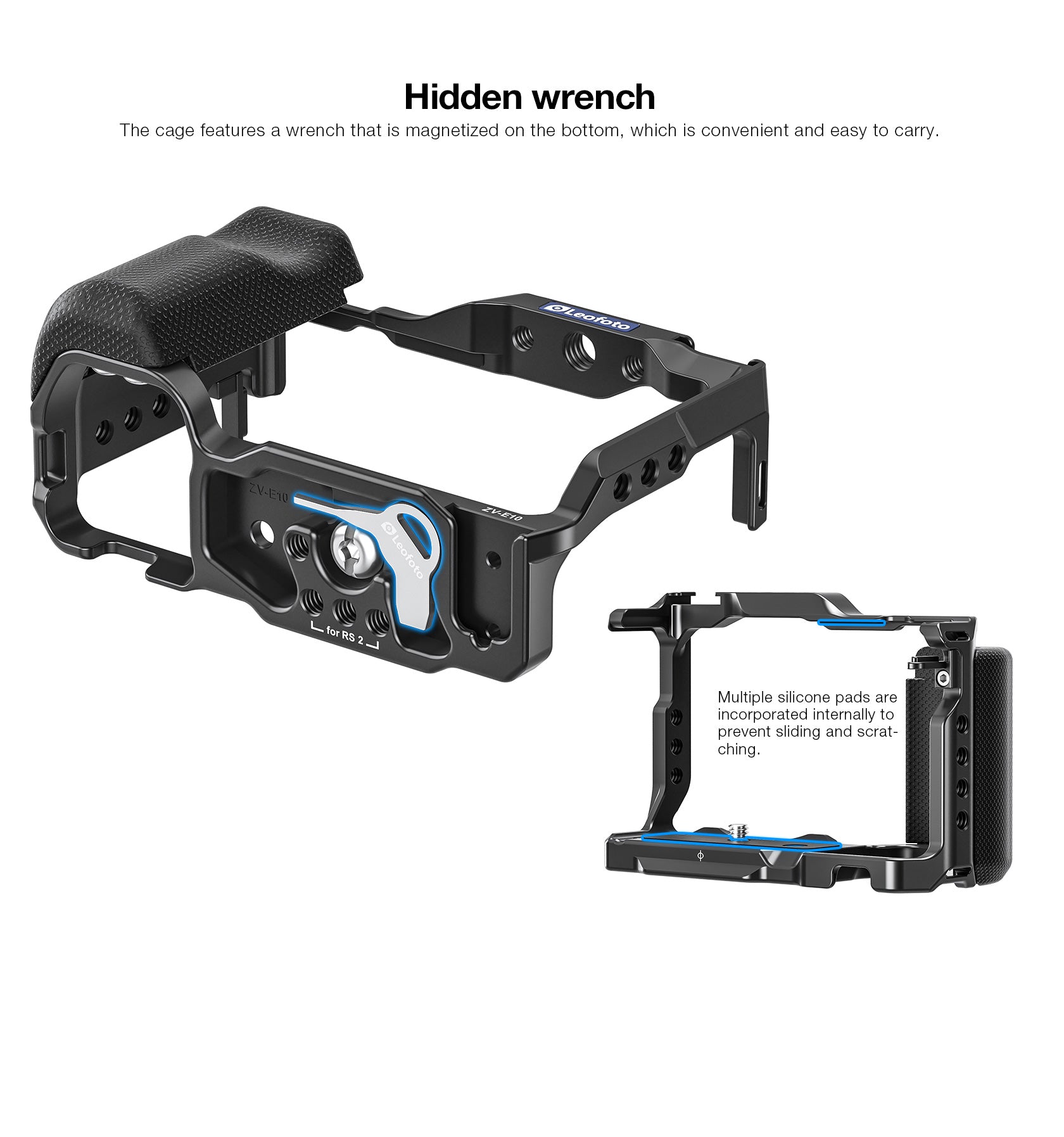 Leofoto ZV-E10 Custom Cage for Sony ZV-E10 Camera