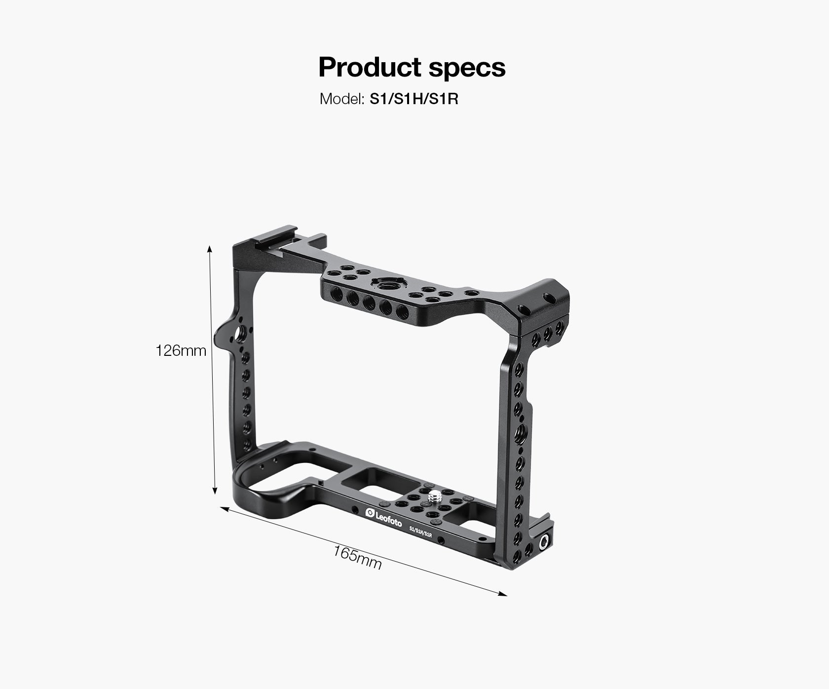 Leofoto S1/S1H/S1R Camera Cage for Panasonic Lumix S1/S1H/S1R