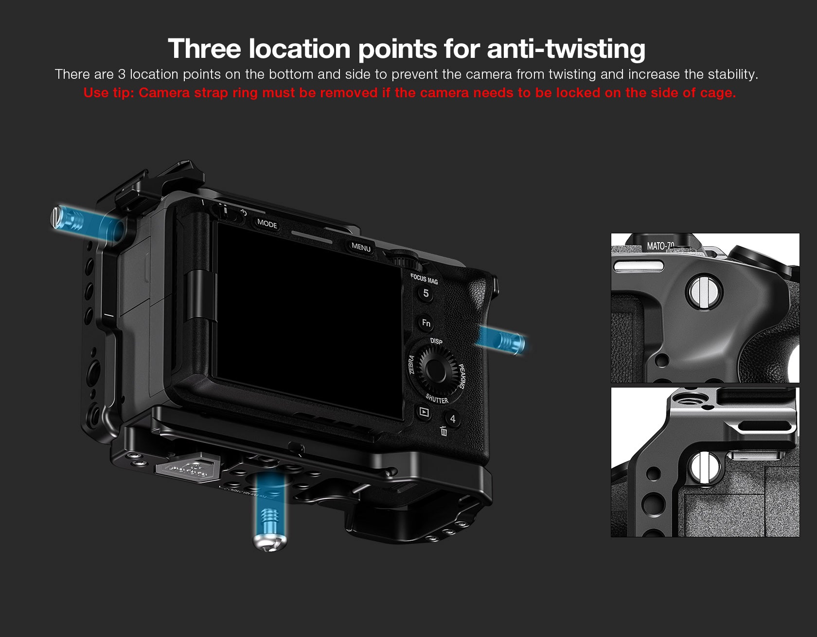 Leofoto FX3 Camera Cage for Sony FX3/FX30