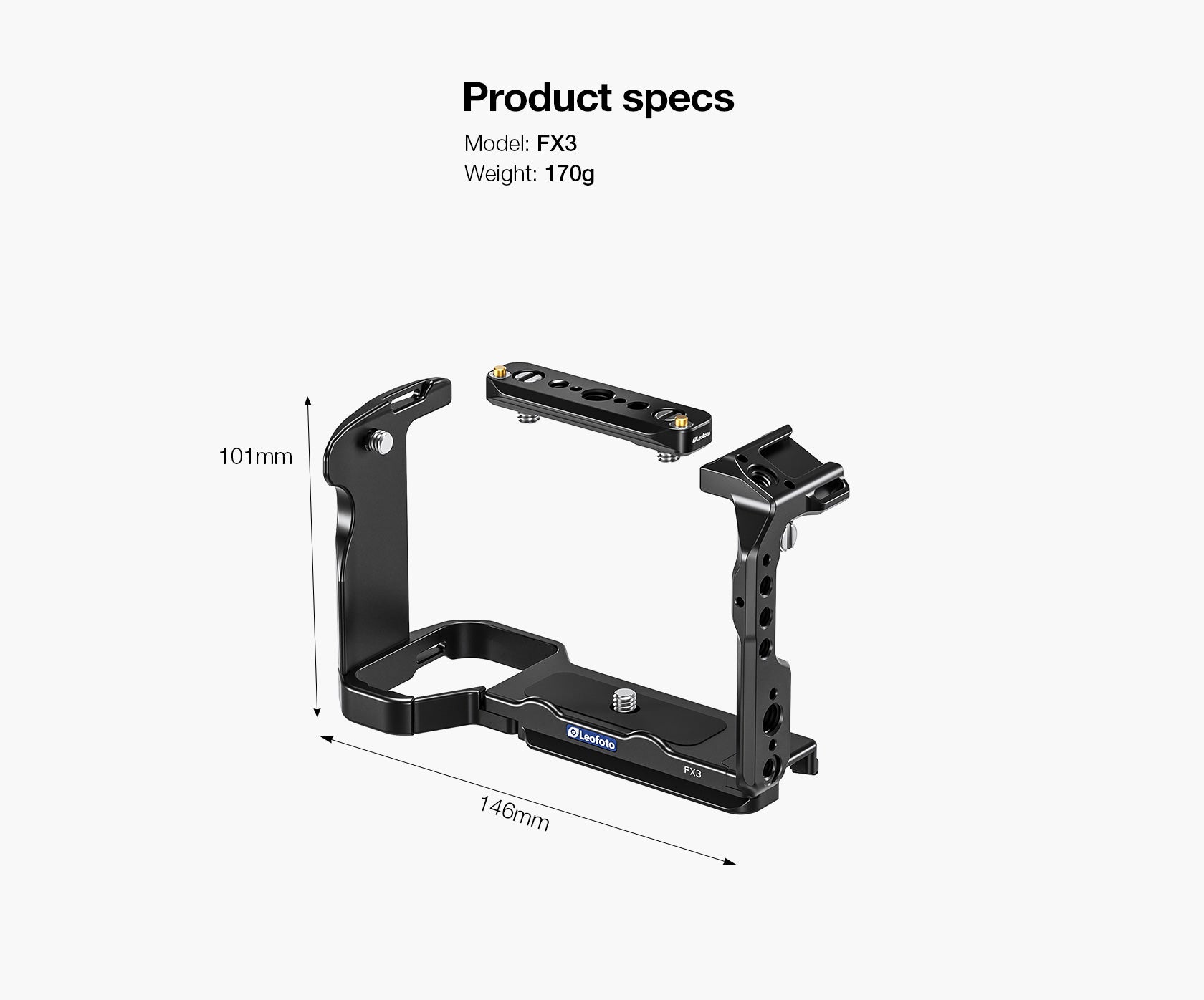 Leofoto FX3 Camera Cage for Sony FX3/FX30
