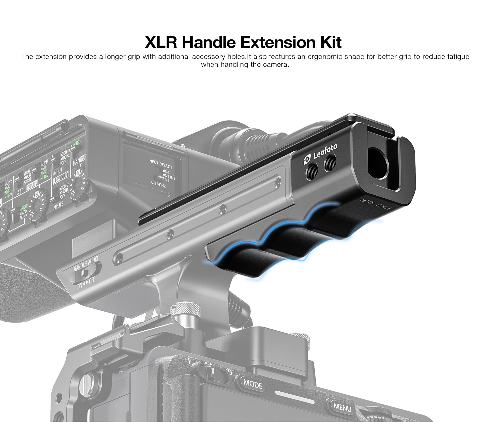 Leofoto FX3-XLR Handle Extension for SONY FX3 XLR Handle