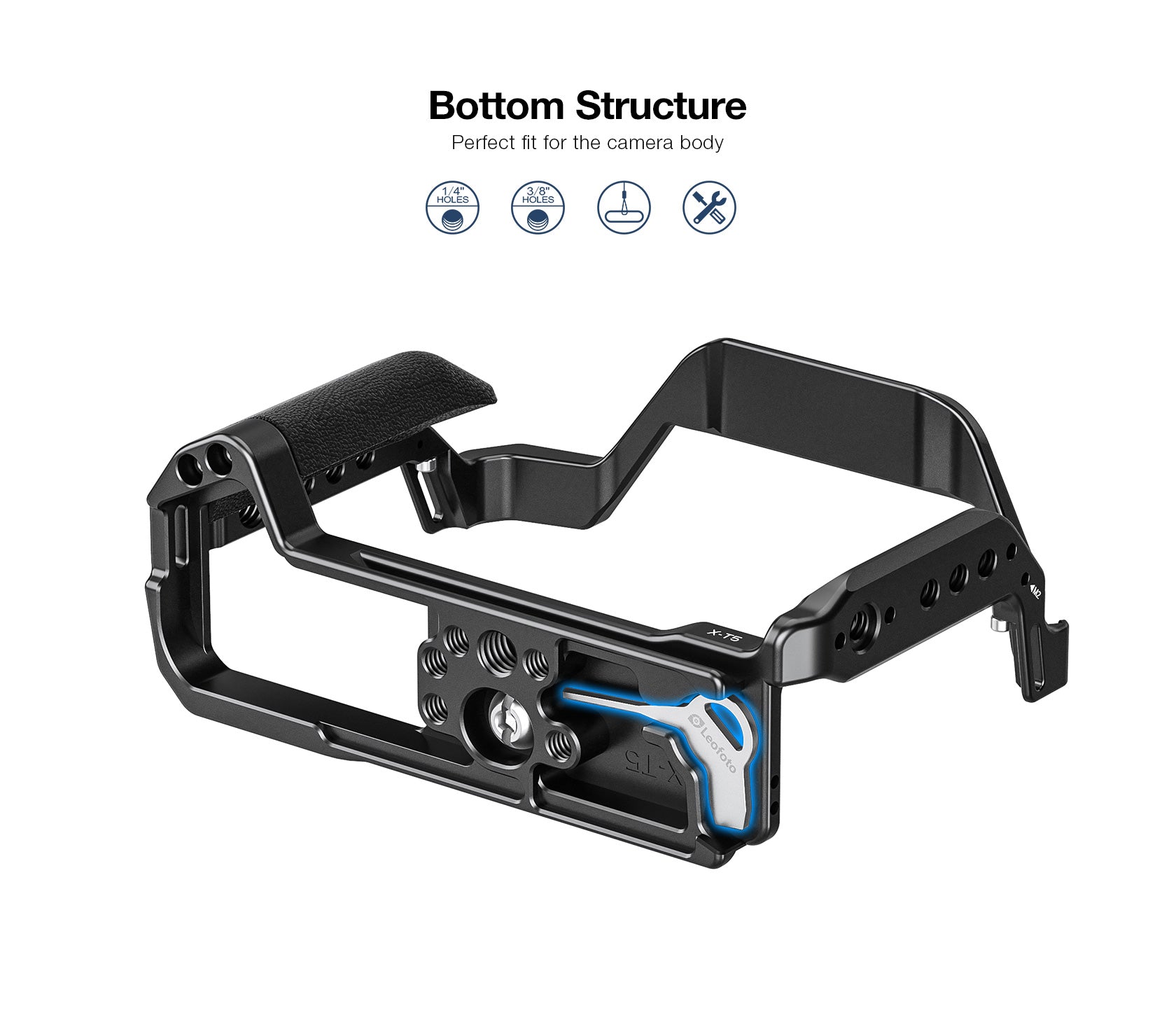 Leofoto X-T5 Camera Cage for Fujifilm X-T5