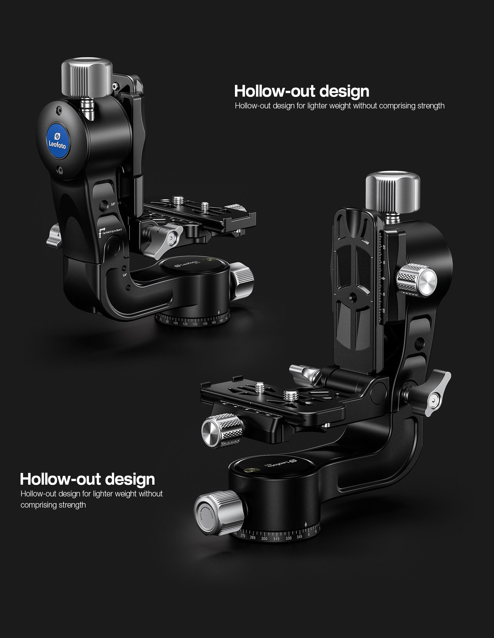 Leofoto PG-2 Folding Gimbal Head