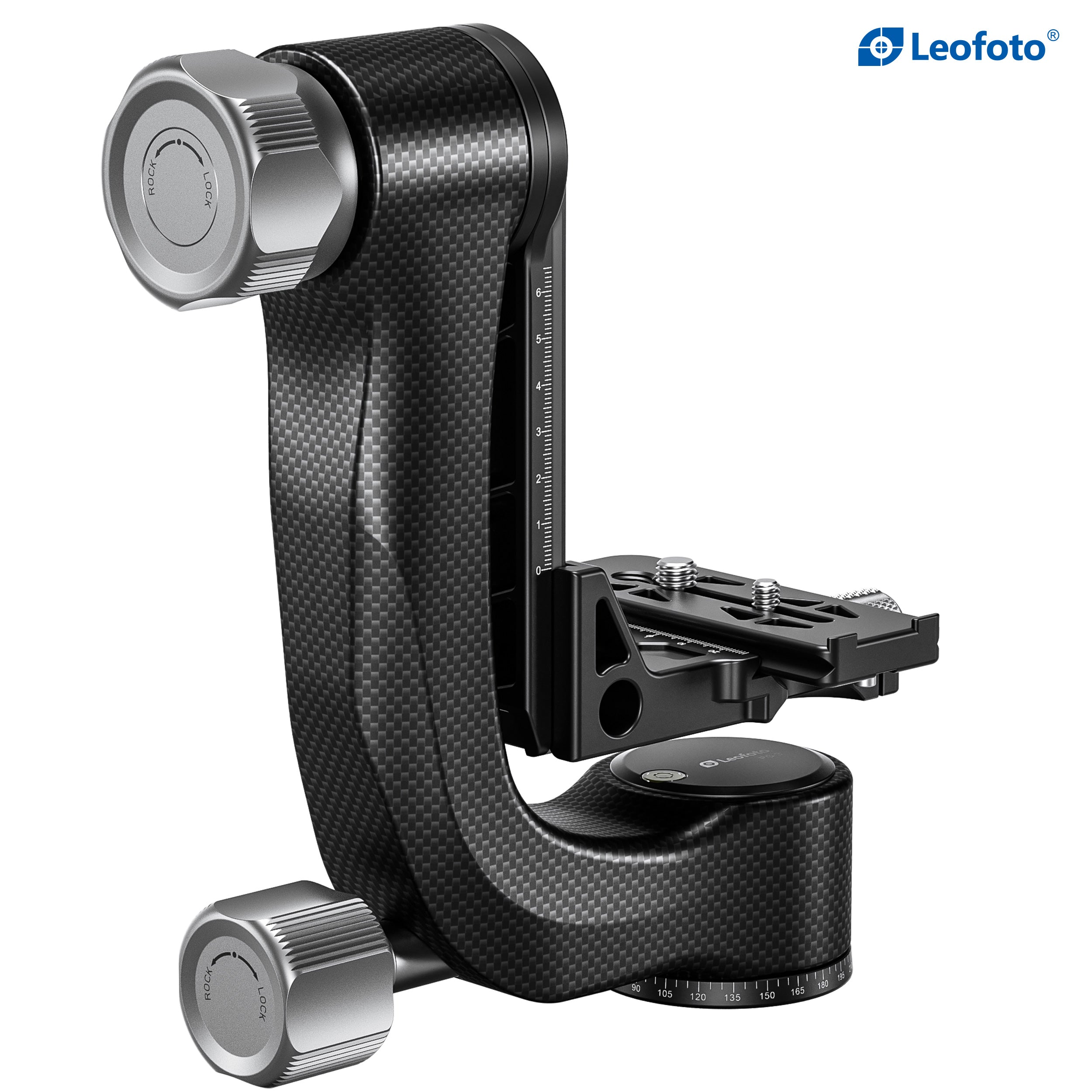 Leofoto PG-3 (Knob Clamp) / PG-3L (Lever-Release Clamp) Carbon Fiber Gimbal Head