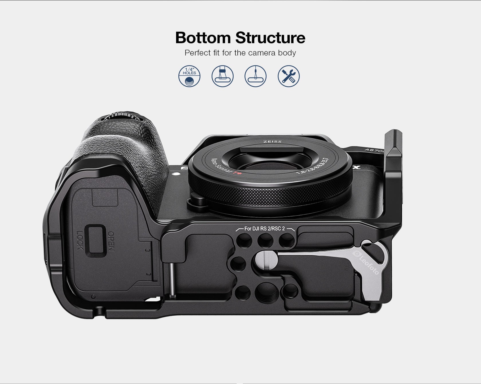 Leofoto A6700 Camera Cage for Sony Alpha 6700