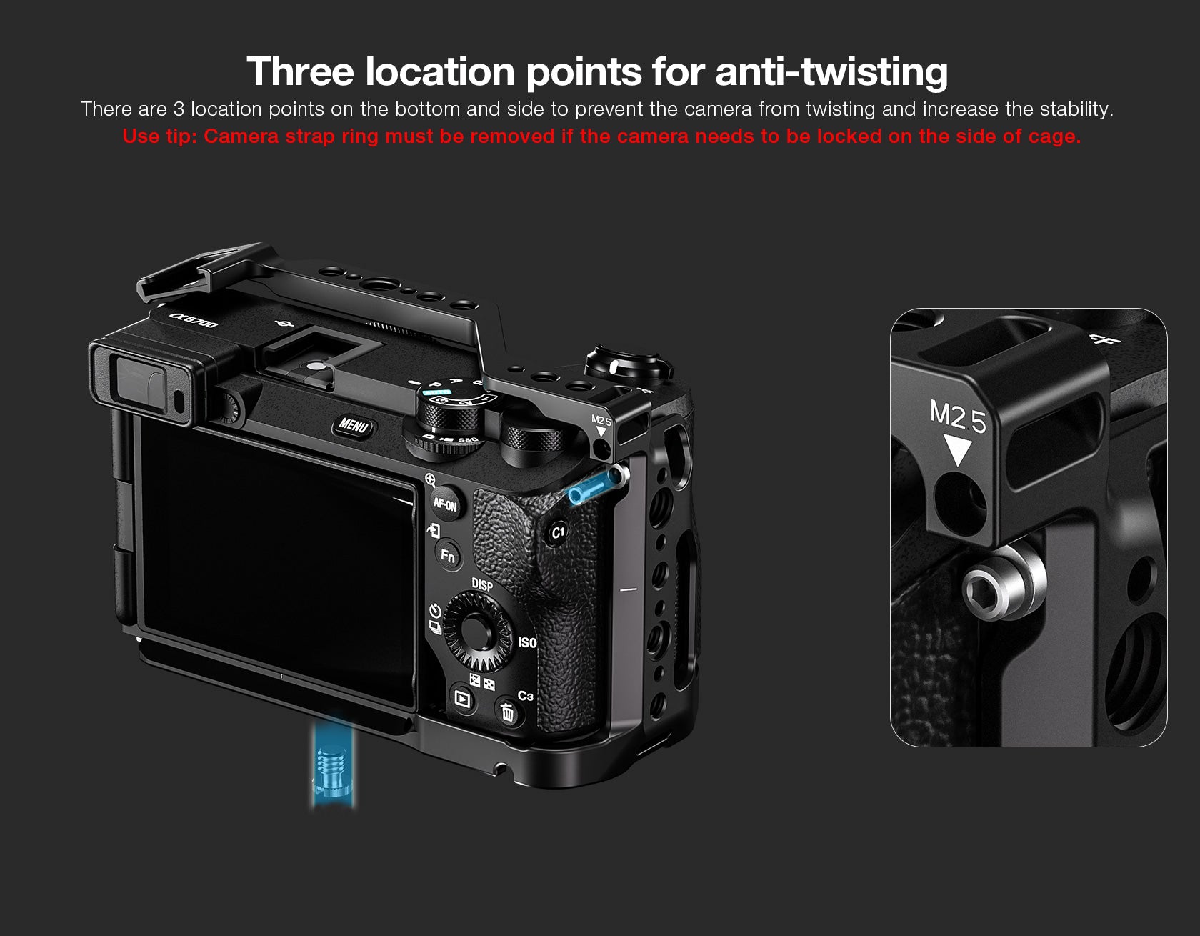 Leofoto A6700 Camera Cage for Sony Alpha 6700