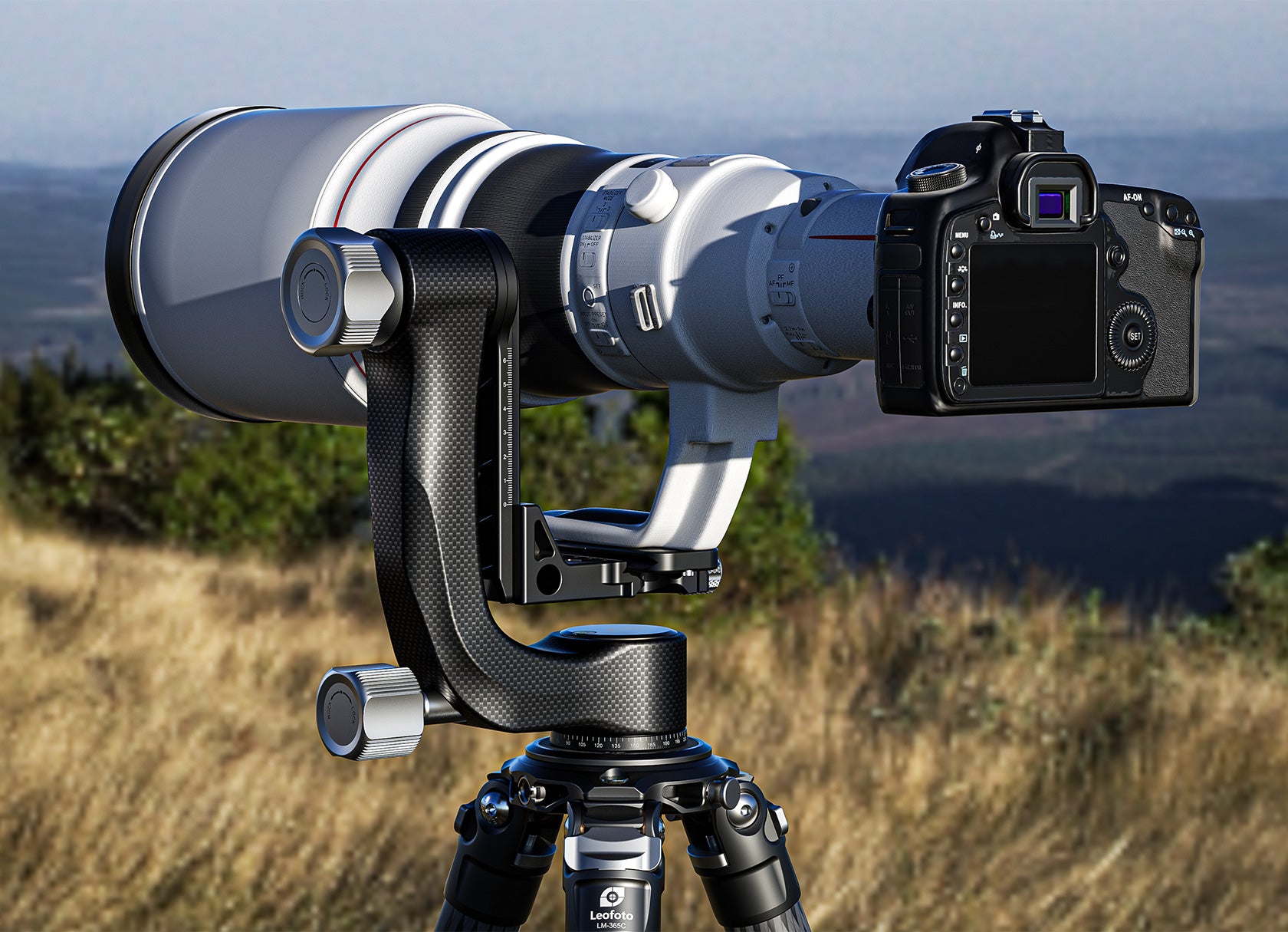 Leofoto PG-3 (Knob Clamp) / PG-3L (Lever-Release Clamp) Carbon Fiber Gimbal Head