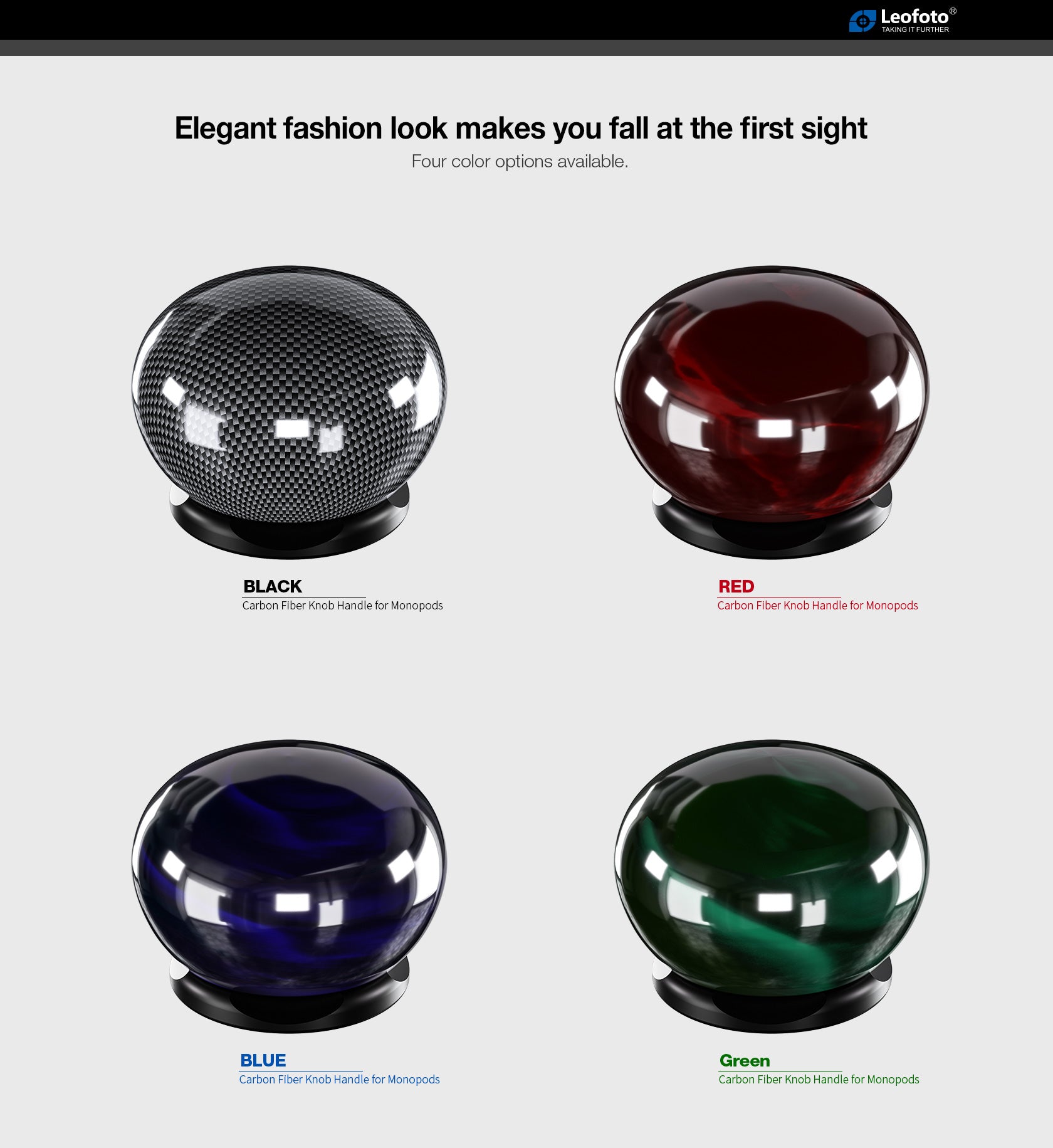 Leofoto CHG-01 Carbon Fiber Knob Handle for Monopods