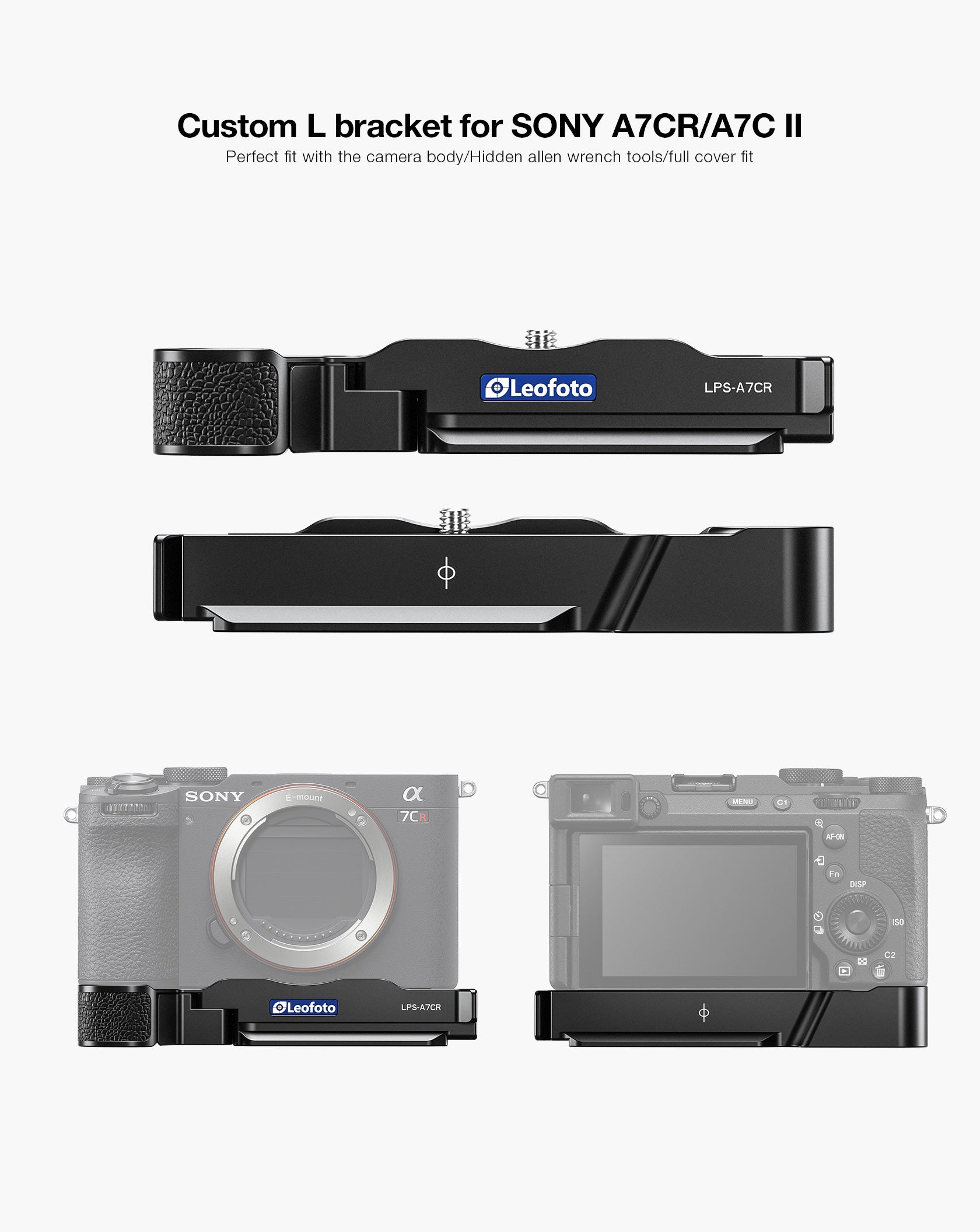 Leofoto LPS-A7CR/A7C II L Plate for Sony A7CR/A7C II | Arca Compatible