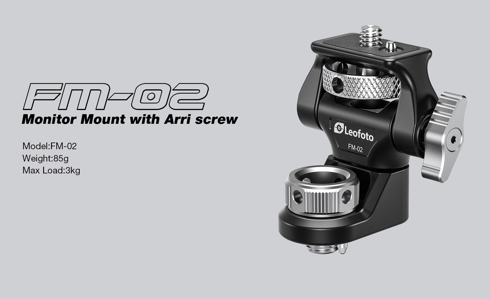 Leofoto FM-02 Swivel and Tilt Monitor Mount | ARRI Compatible