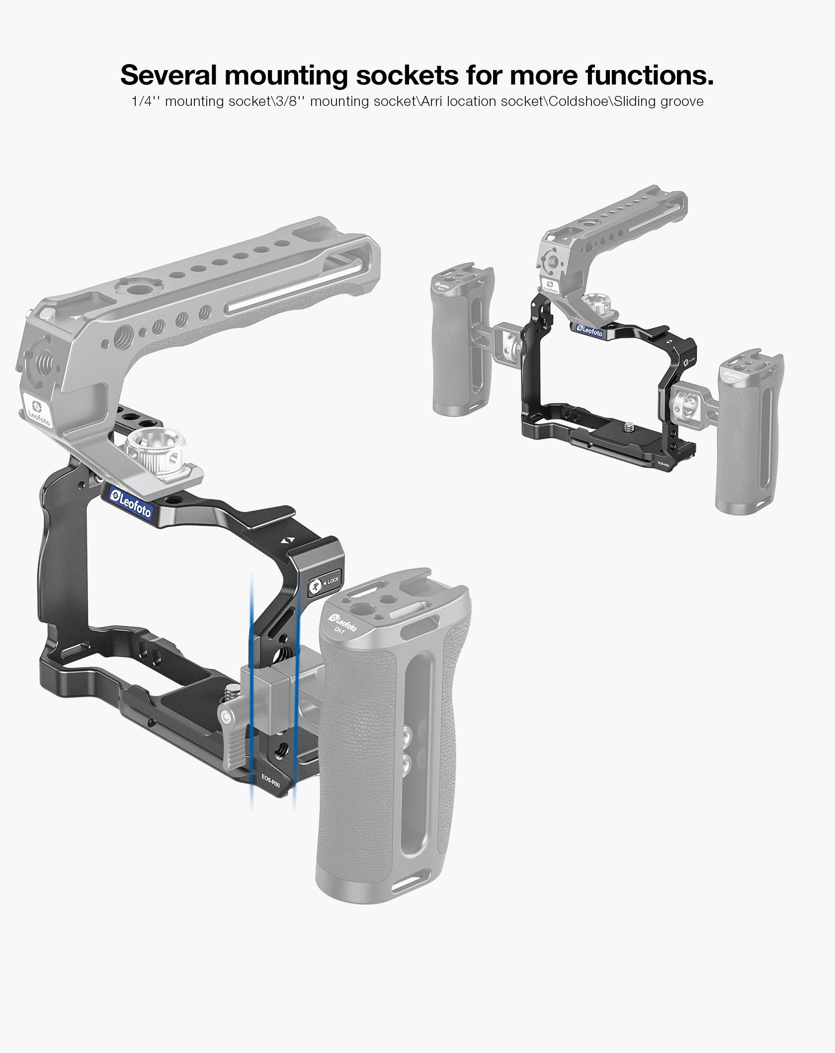 Leofoto EOS-R50 Custom Cage for Canon EOS-R50 Camera